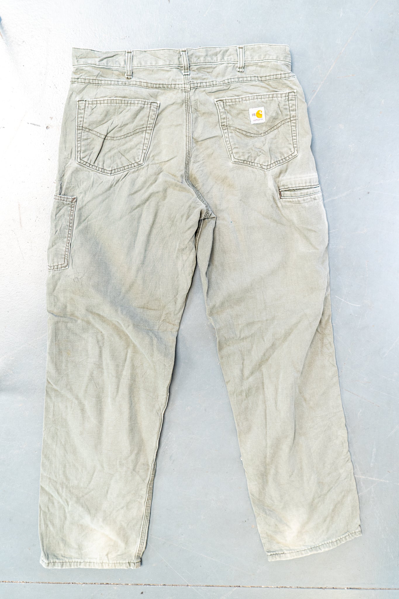 True Vintage Carhartt Carpenter Trousers – Green, w36,L34 Regular (1990s)