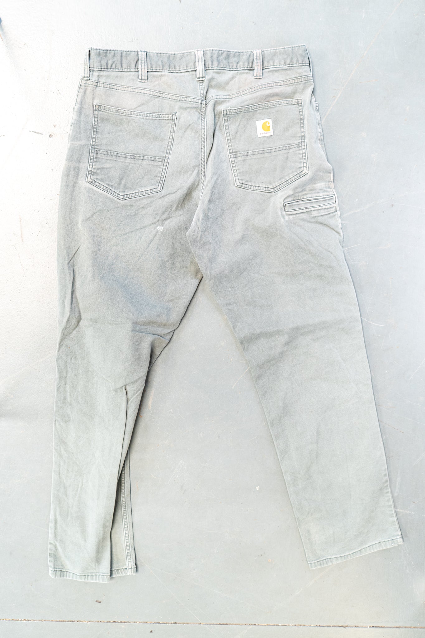 True Vintage Carhartt Carpenter Trousers – Green, w35,L31 Regular (1990s)