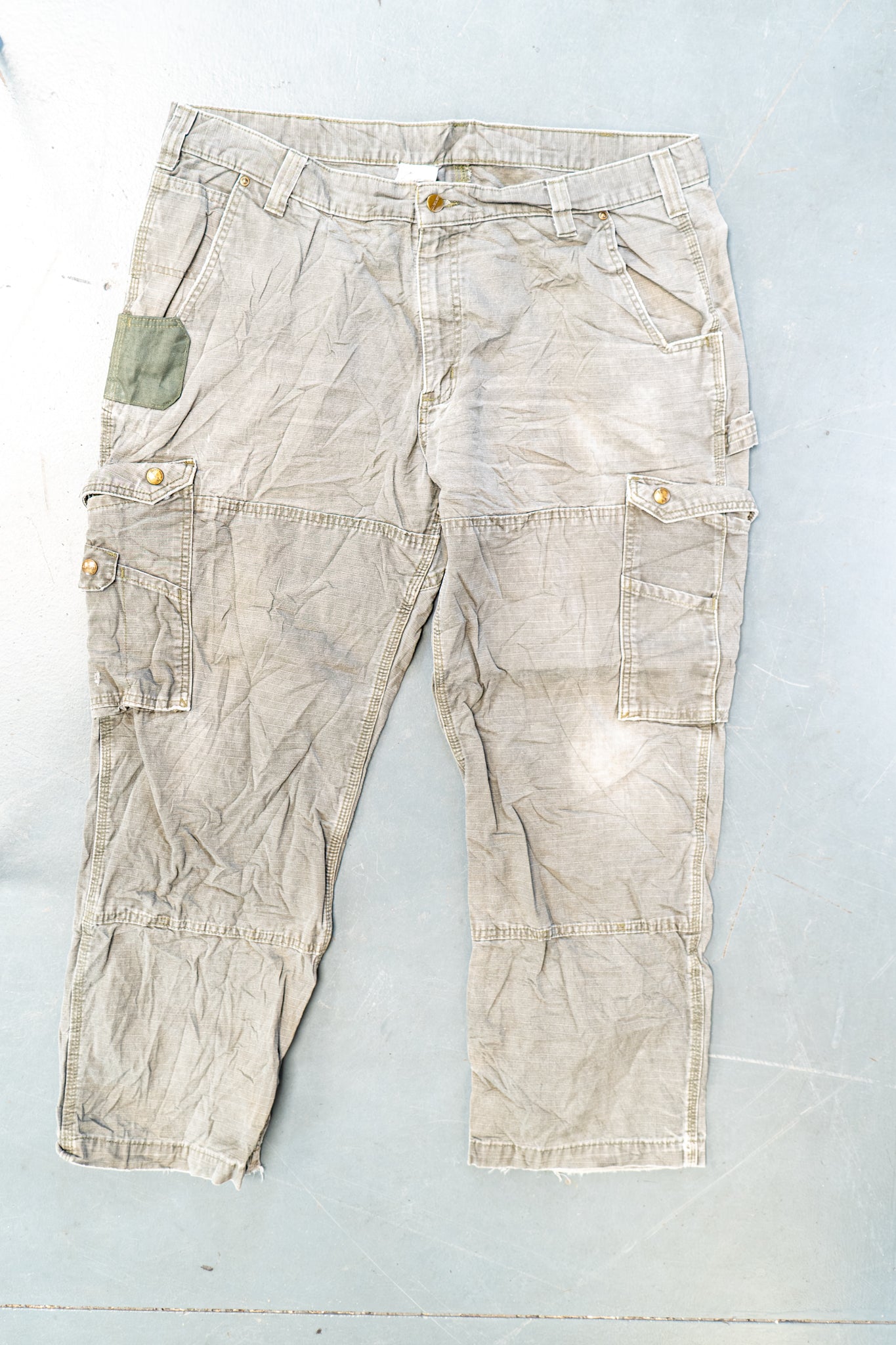 True Vintage Carhartt Carpenter Trousers – Green, w39,L27 Regular (1990s)