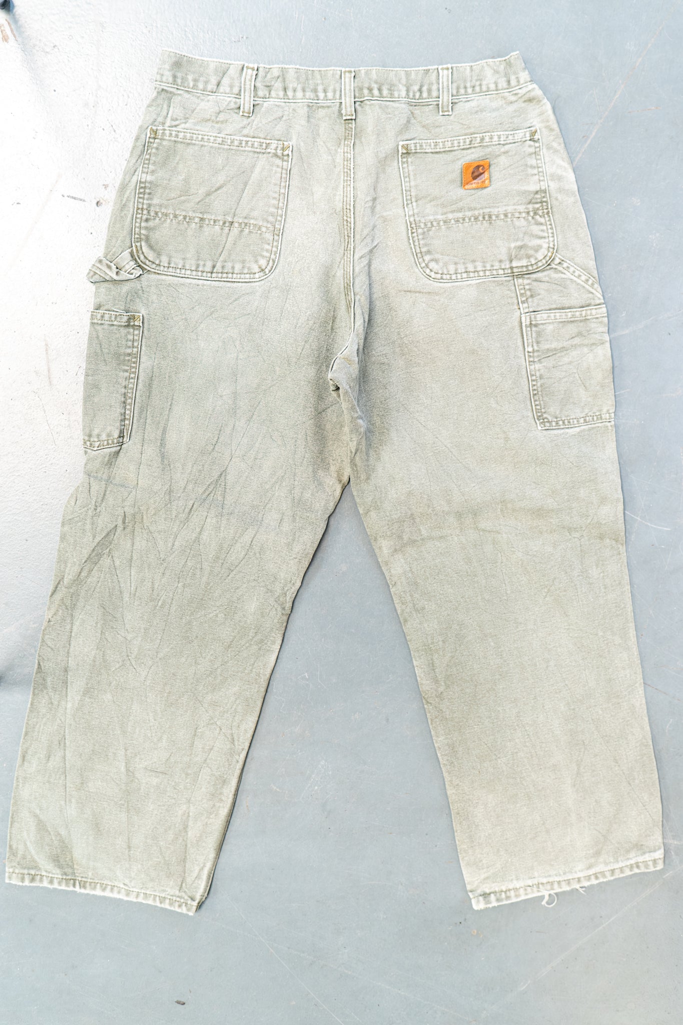 True Vintage Carhartt Carpenter Trousers – Green, w32,L28 Regular (1990s)