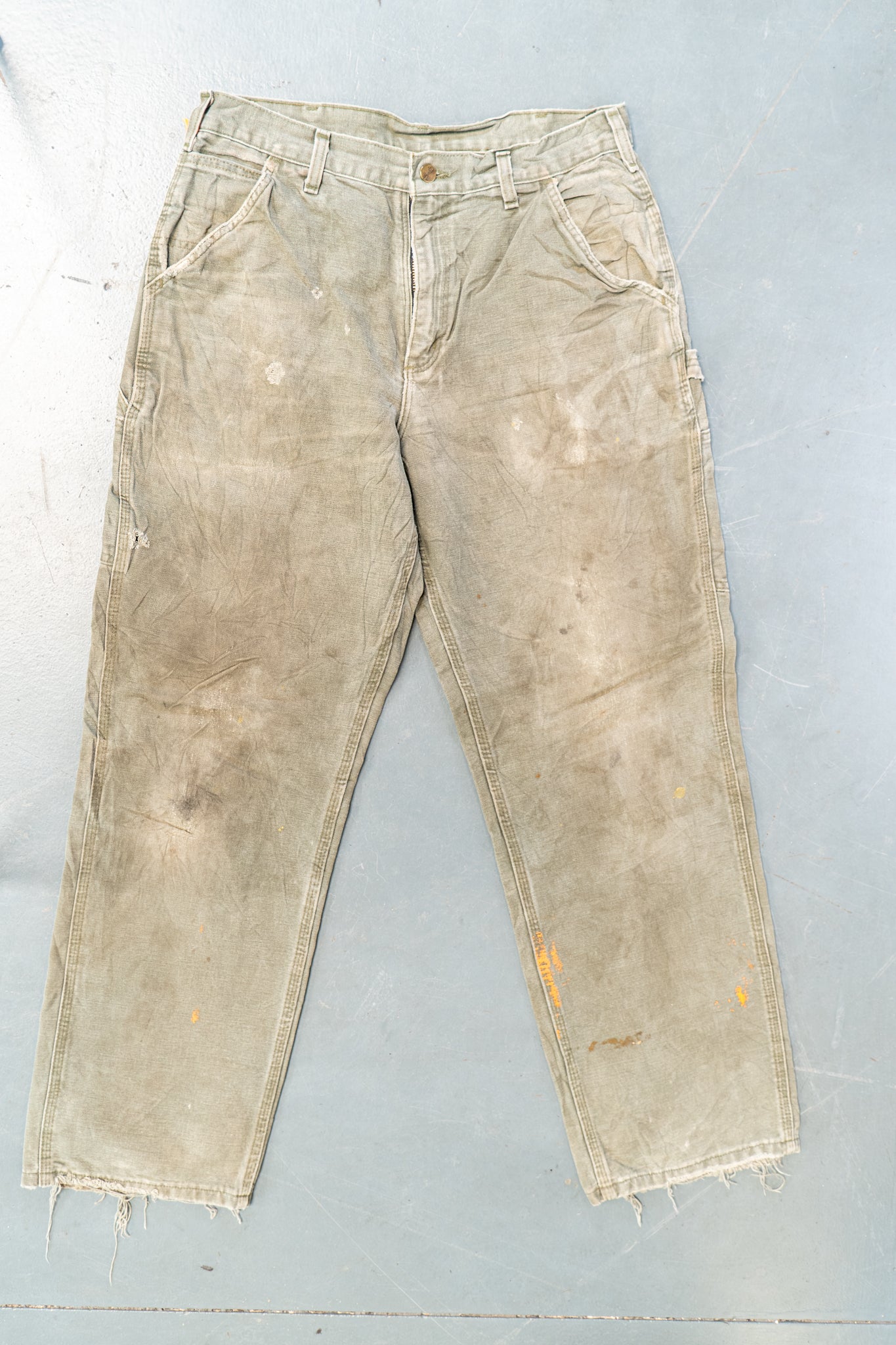 True Vintage Carhartt Carpenter Trousers – Green, w32,L30 Regular (1990s)
