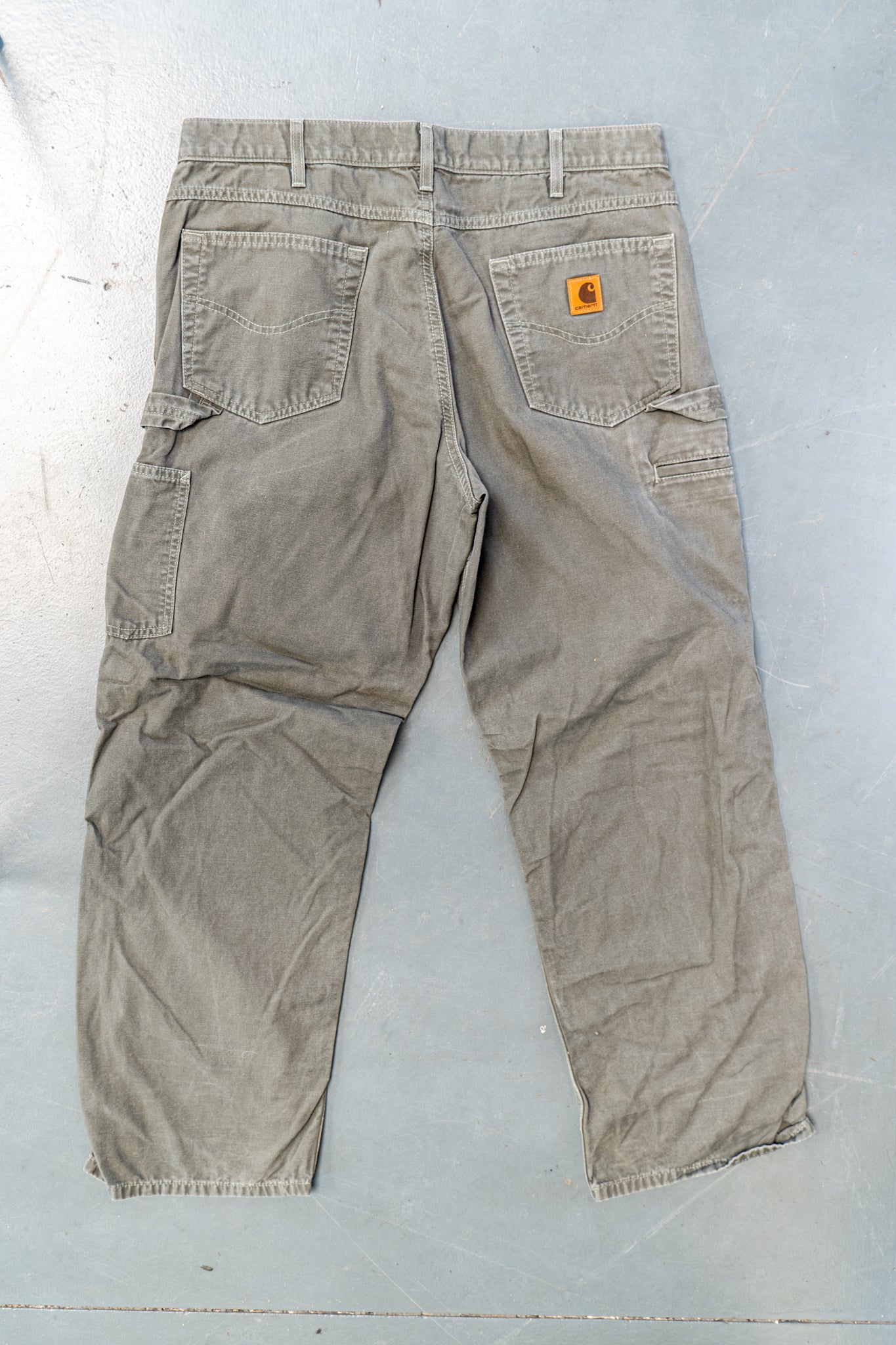 True Vintage Carhartt Carpenter Trousers – Green, w34,L30 Regular (1990s)