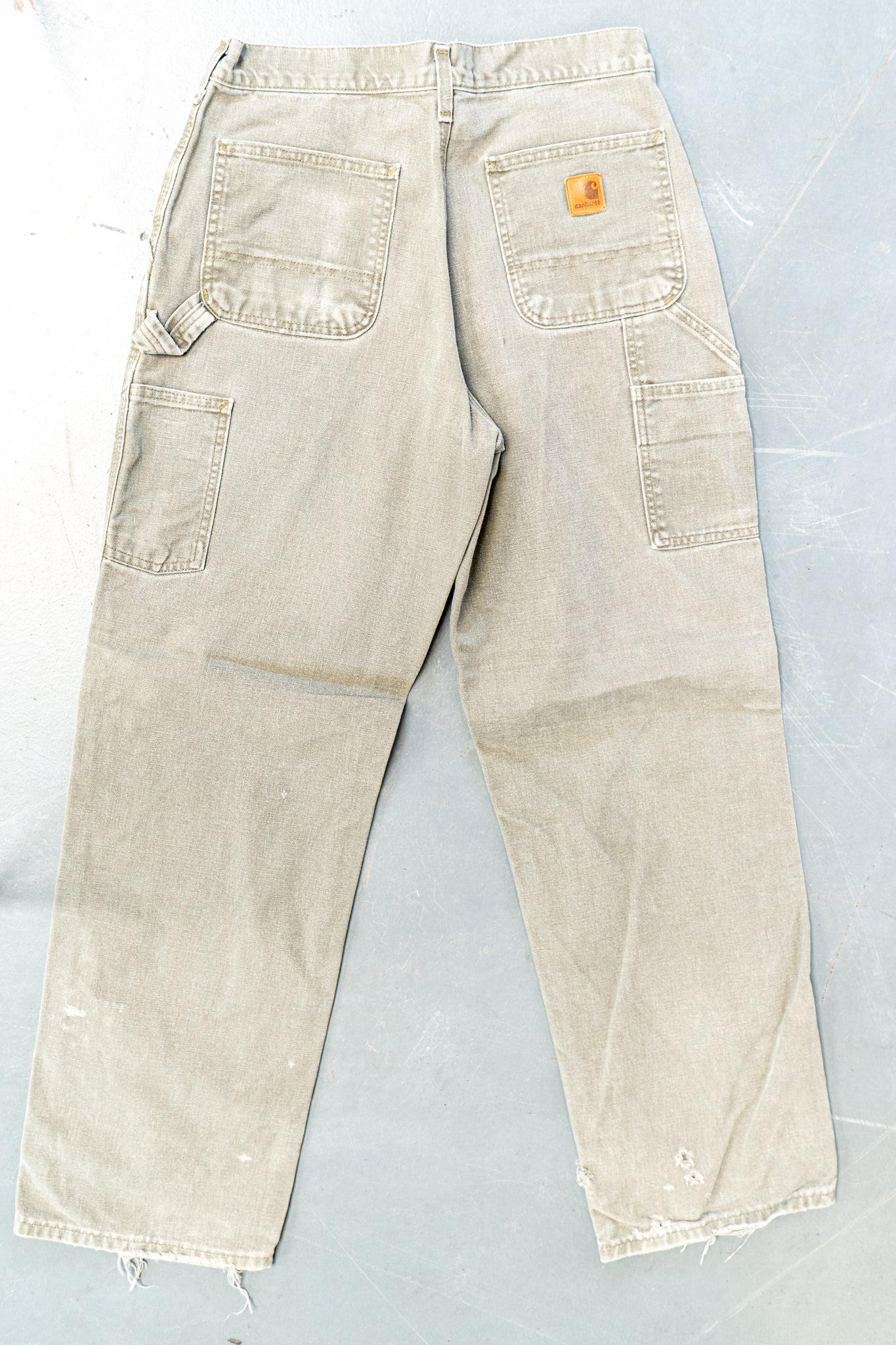 True Vintage Carhartt Carpenter Trousers – Green, w29,L31 Regular (1990s)