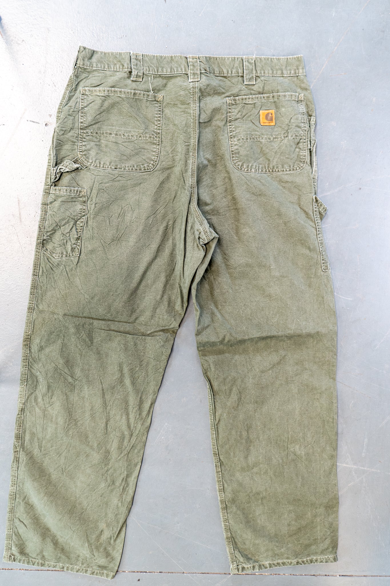 True Vintage Carhartt Carpenter Trousers – Green, w40,L33 Regular (1990s)