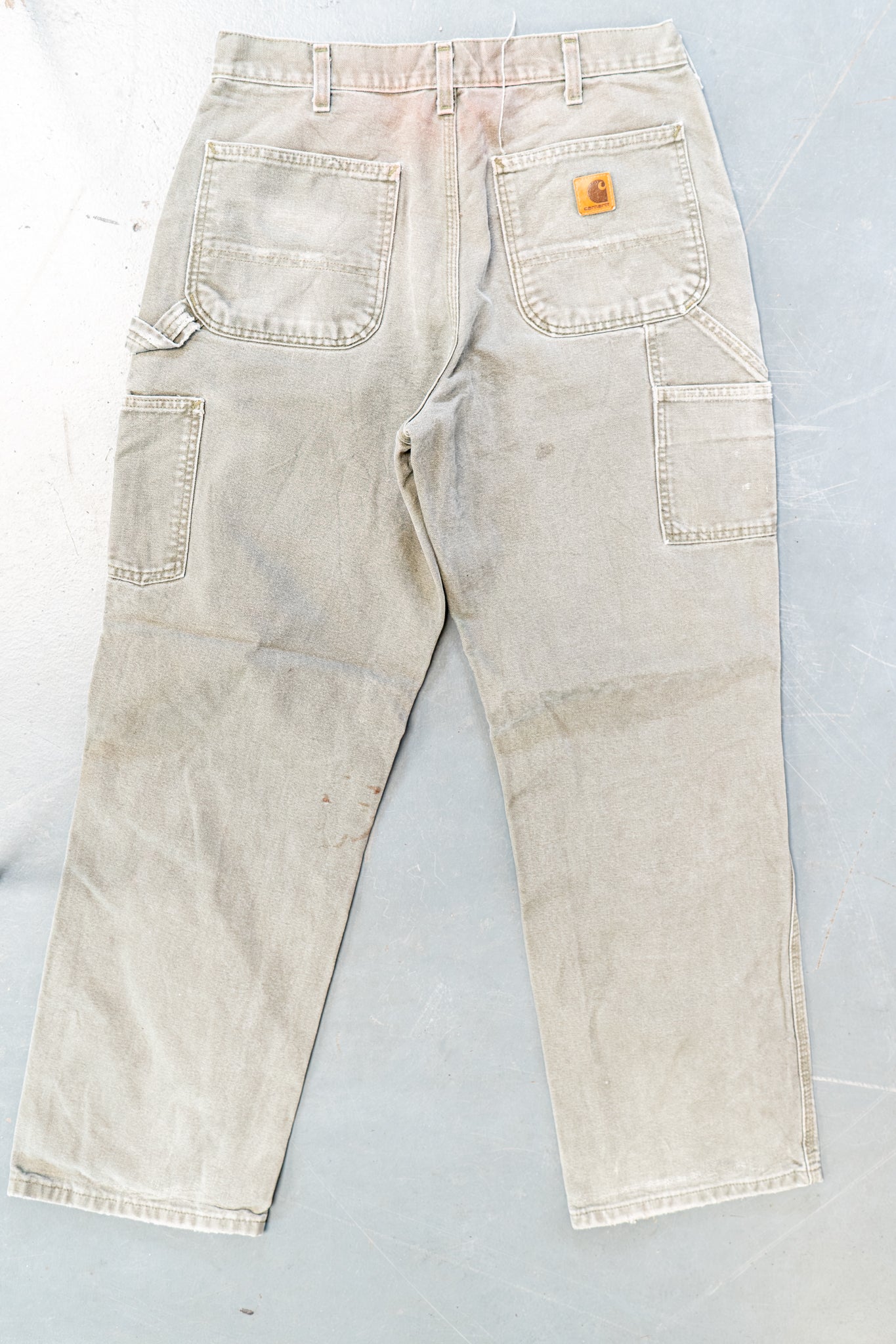 True Vintage Carhartt Carpenter Trousers – Green, w31,L30 Regular (1990s)