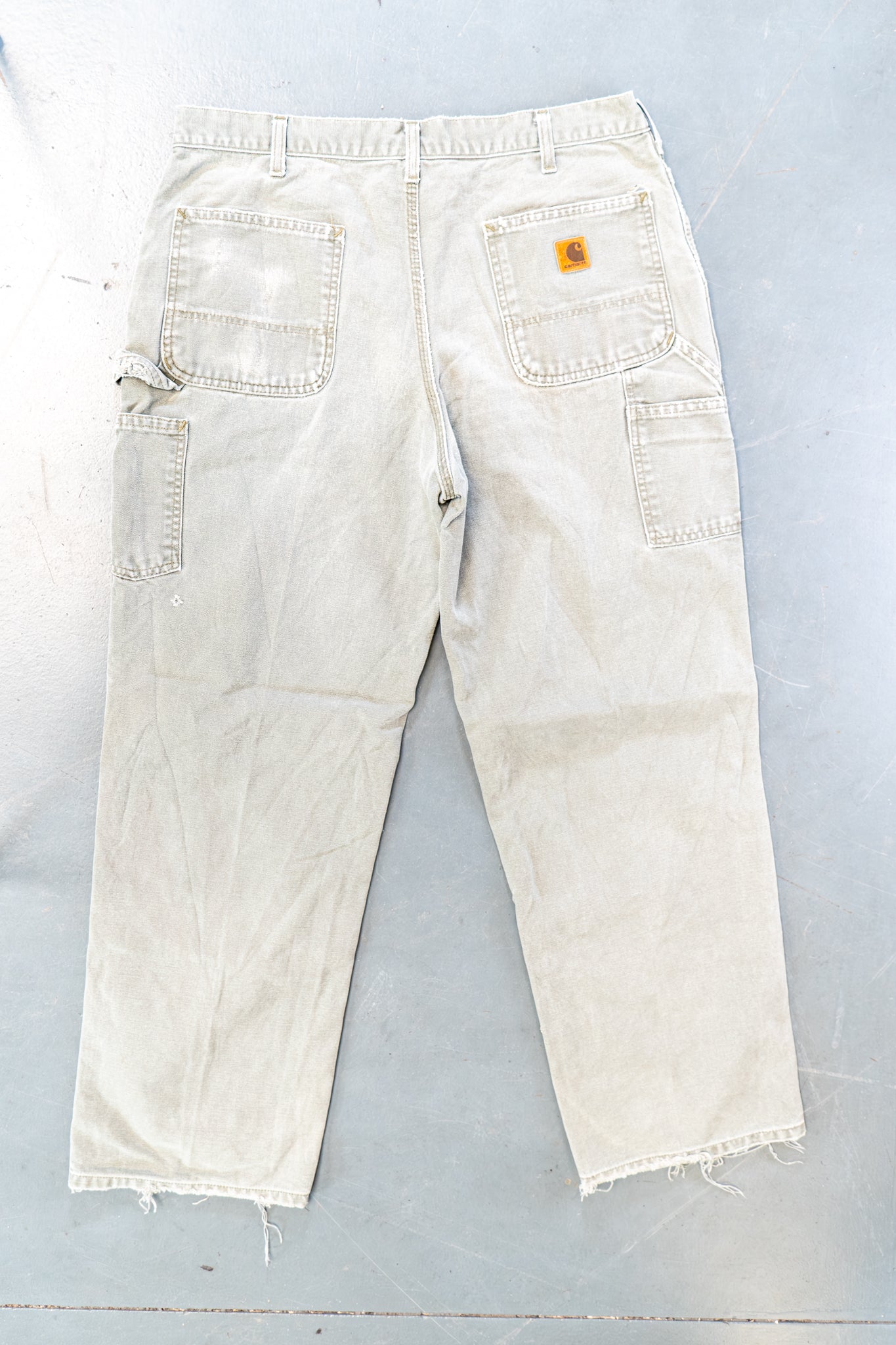 True Vintage Carhartt Carpenter Trousers – Green, w35,L29 Regular (1990s)