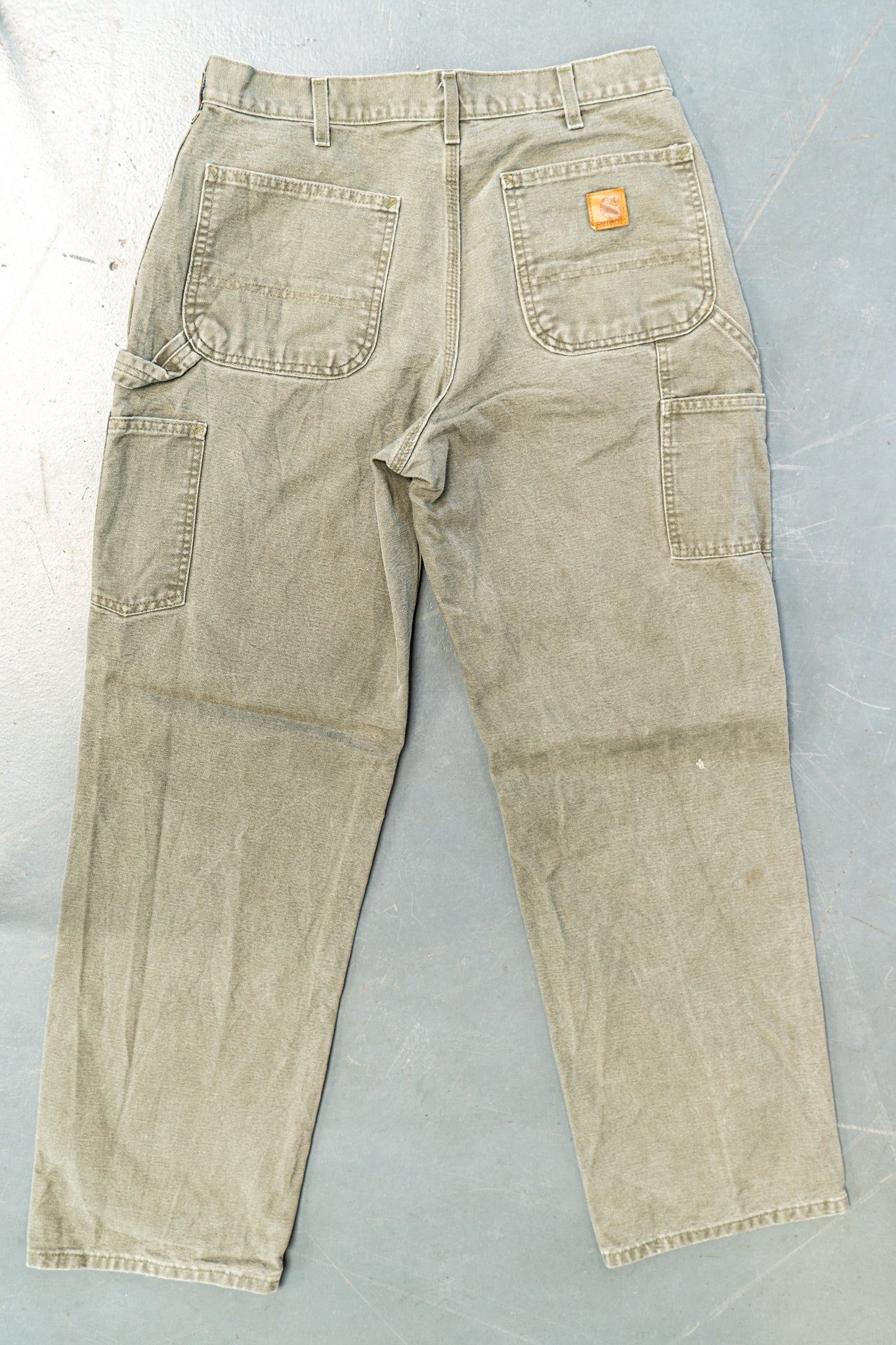 True Vintage Carhartt Carpenter Trousers – Green, w30,L31 Regular (1990s)