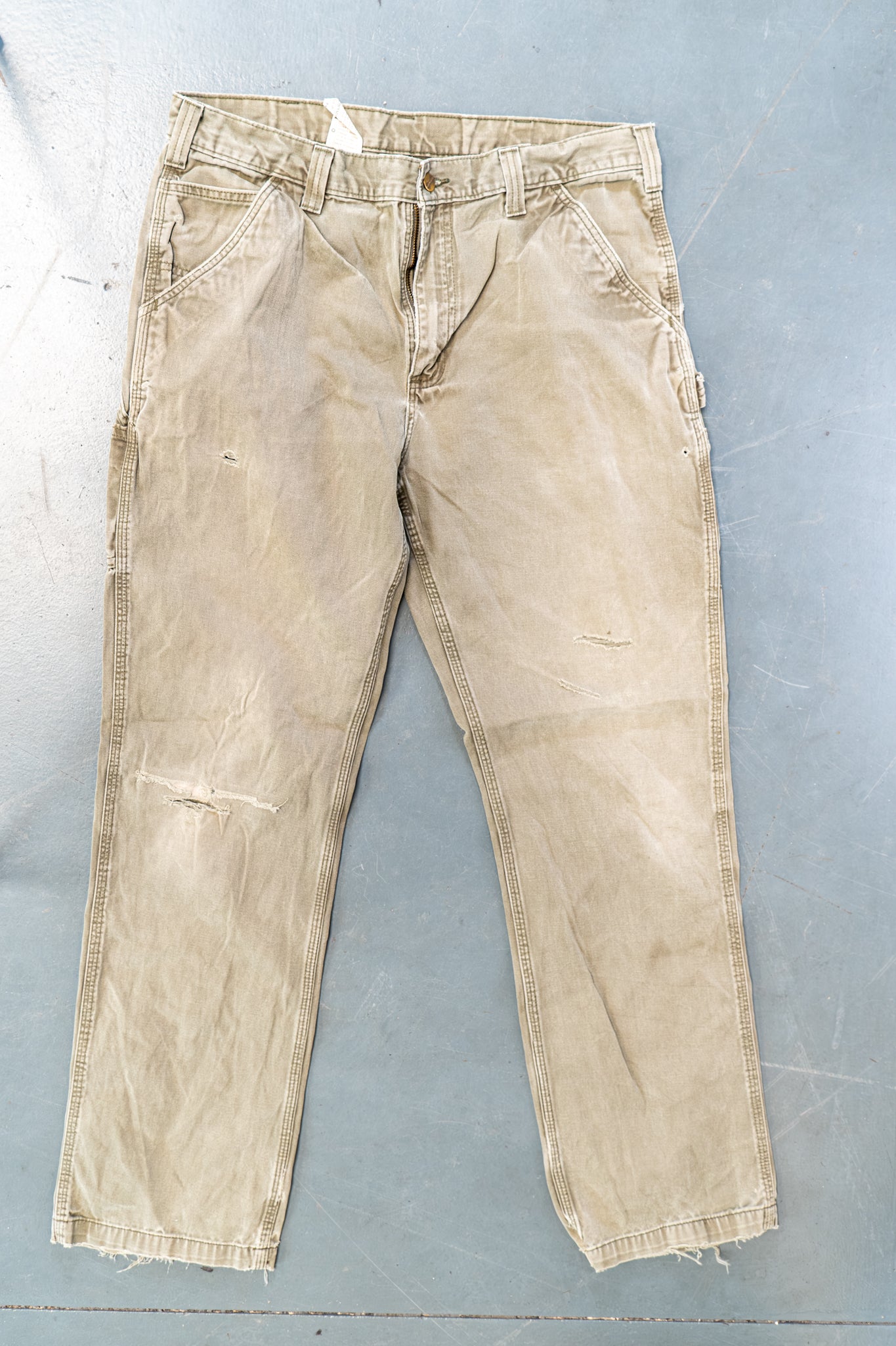 True Vintage Carhartt Carpenter Trousers – Green, w35,L33 Regular (1990s)