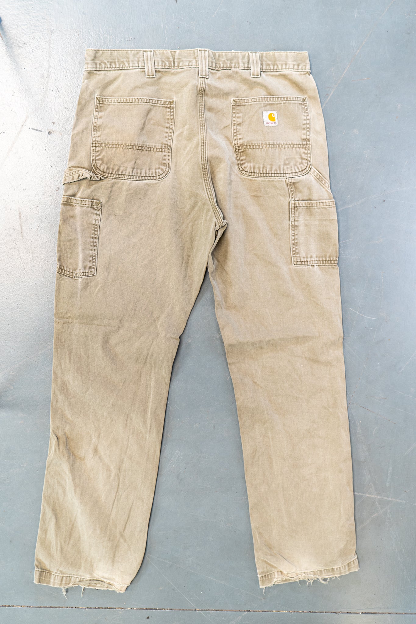 True Vintage Carhartt Carpenter Trousers – Green, w35,L33 Regular (1990s)