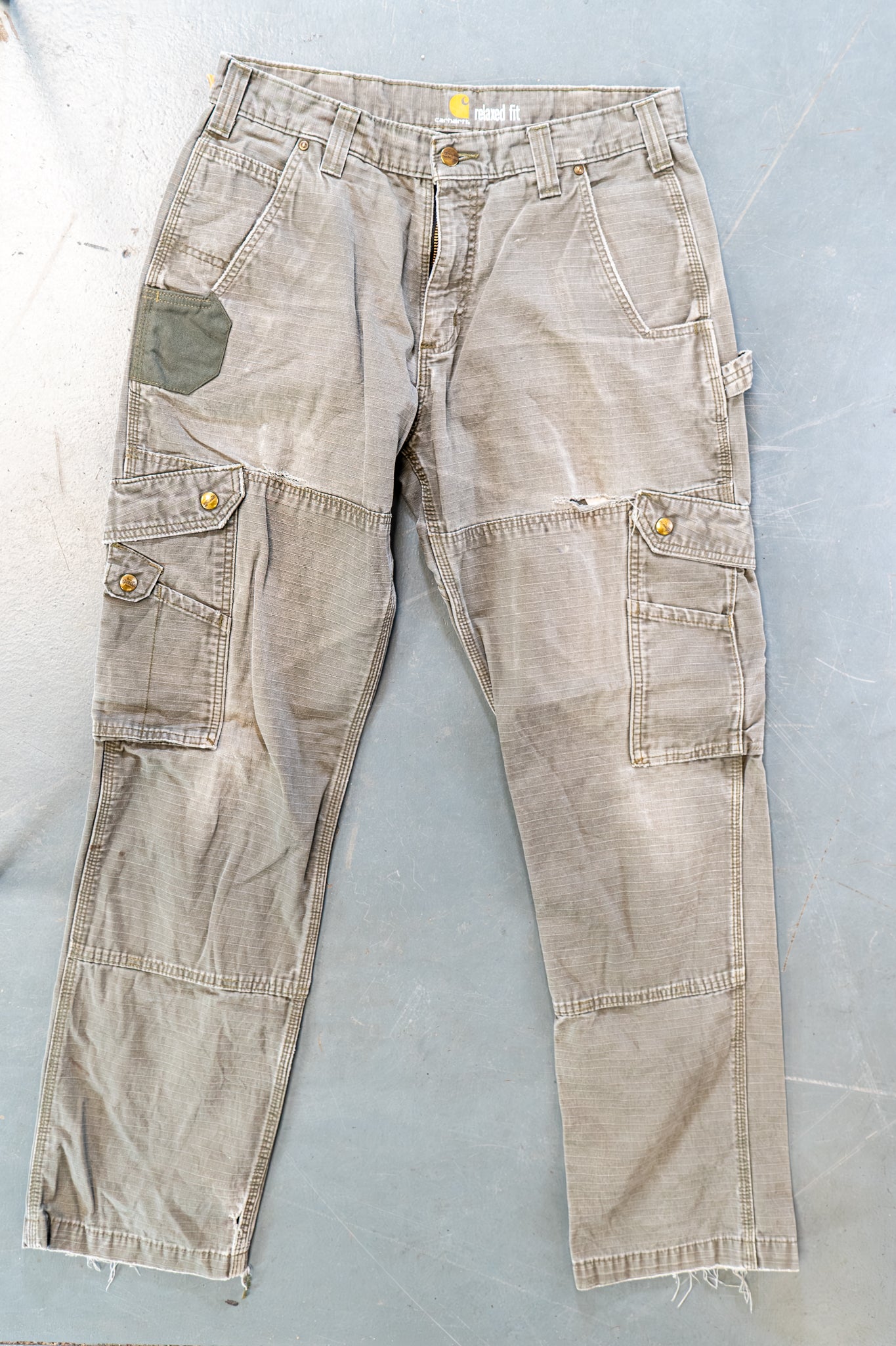 True Vintage Carhartt Carpenter Trousers – Green, w32,L32 Regular (1990s)