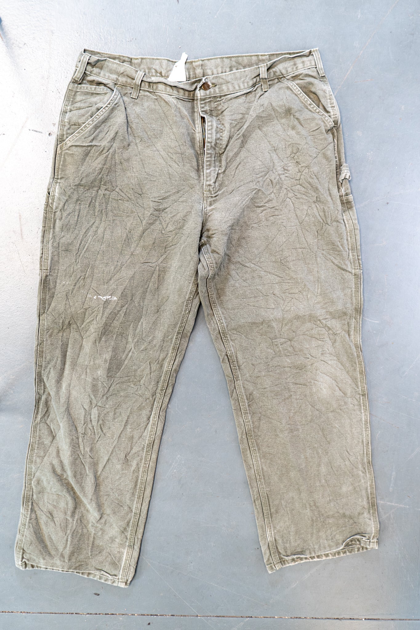 True Vintage Carhartt Carpenter Trousers – Green, w34,L30 Regular (1990s)