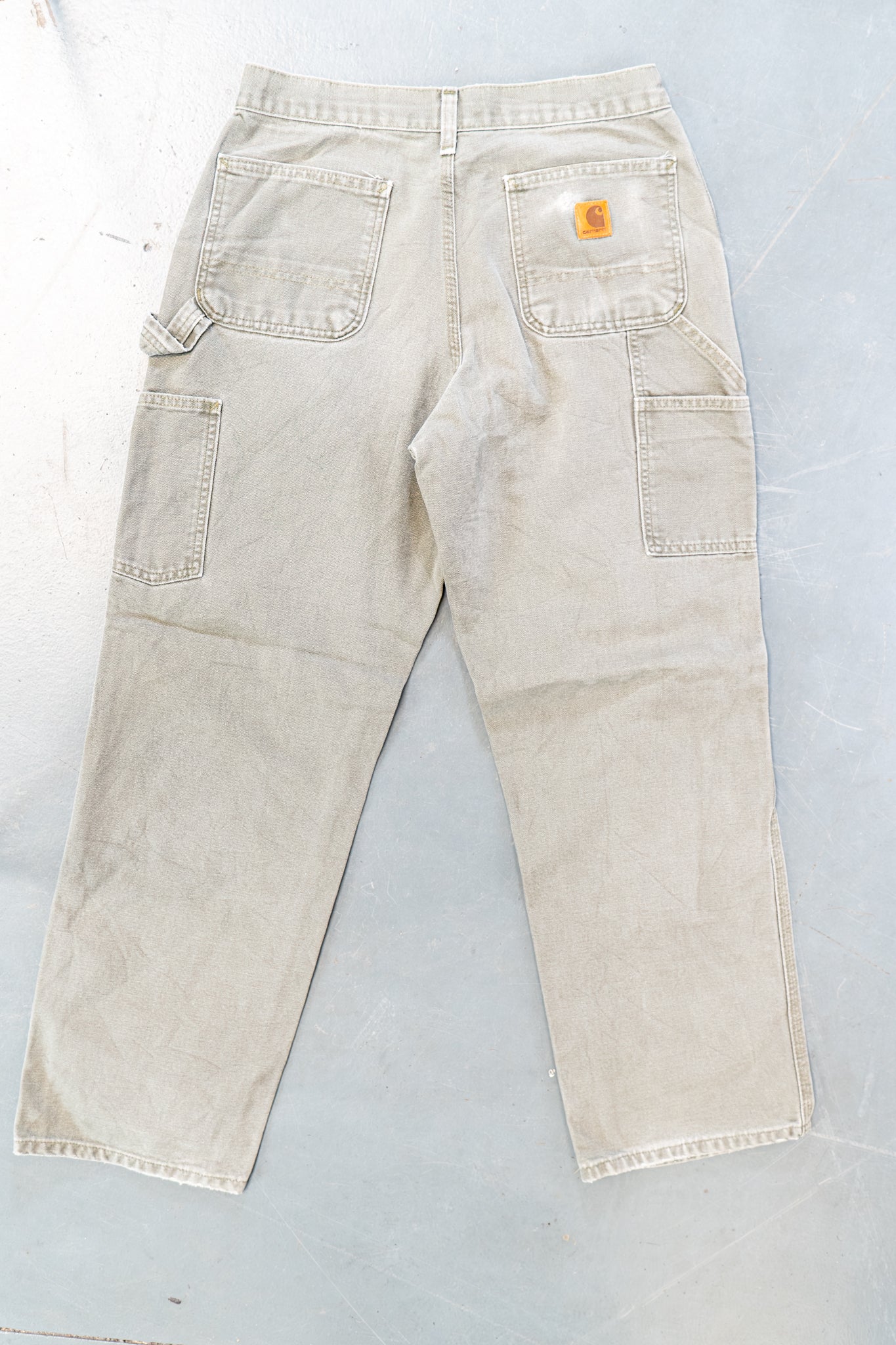 True Vintage Carhartt Carpenter Trousers – Green, w28,L29 Regular (1990s)