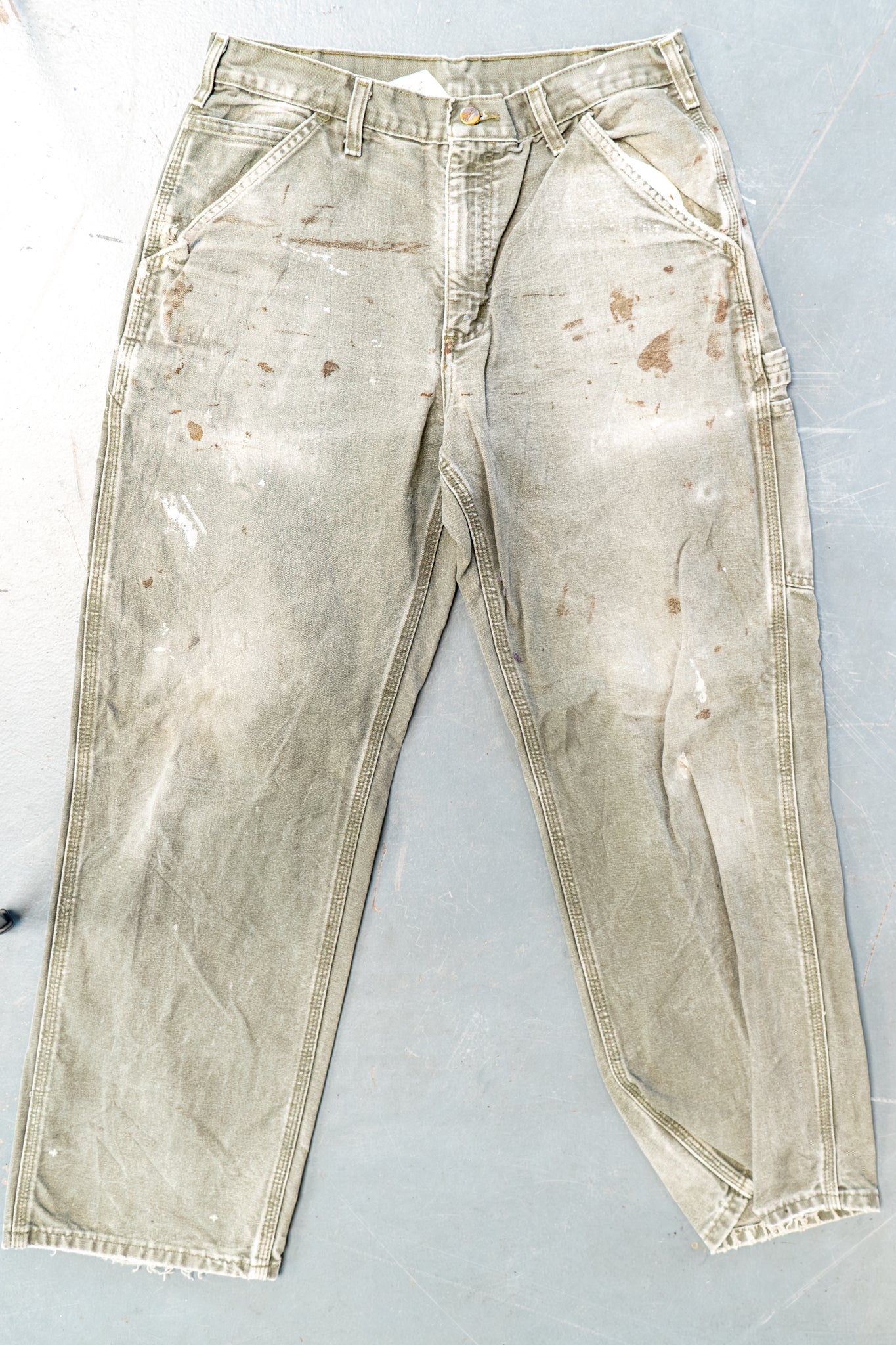 True Vintage Carhartt Carpenter Trousers – Green, w30,L30 Regular (1990s)