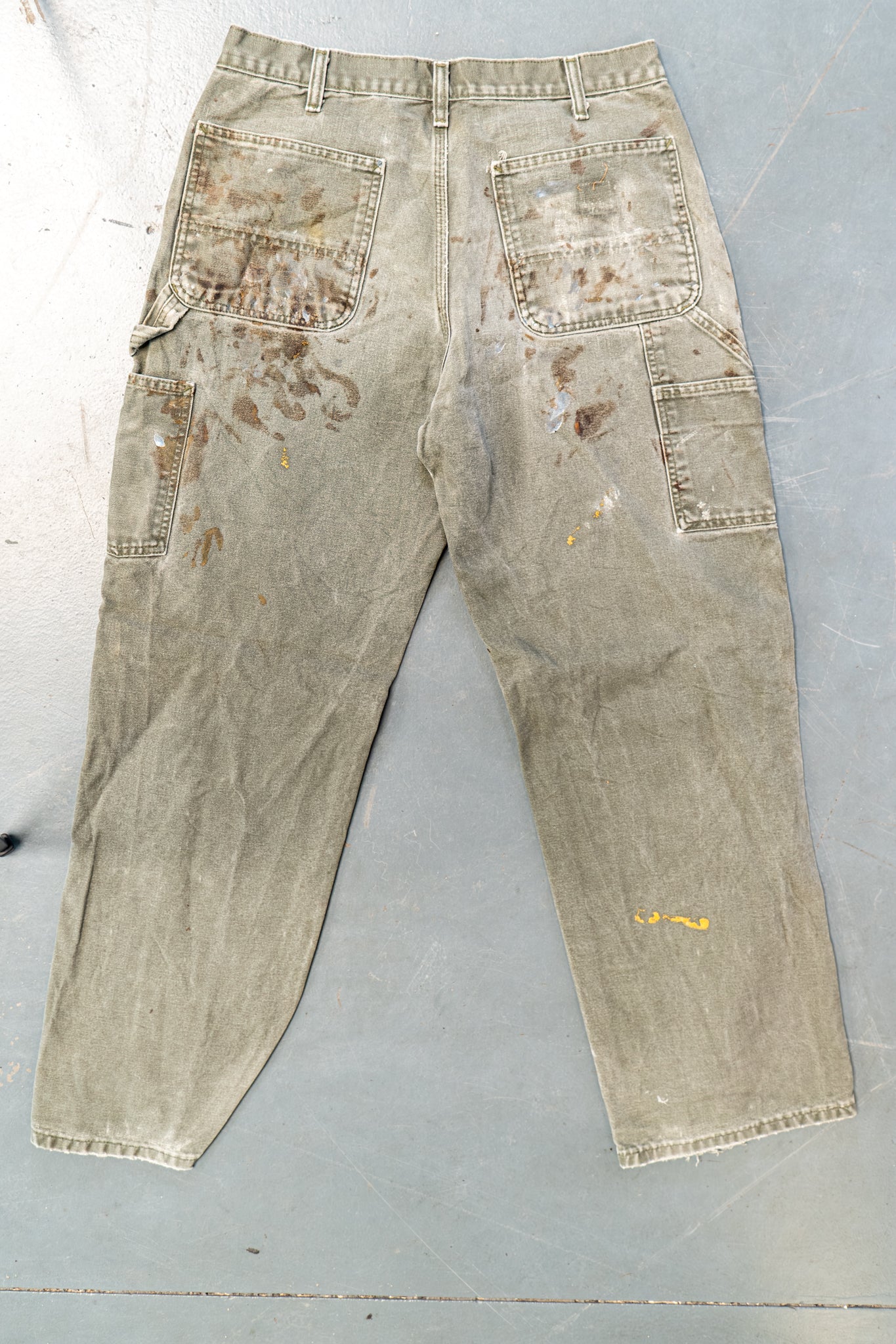 True Vintage Carhartt Carpenter Trousers – Green, w30,L30 Regular (1990s)