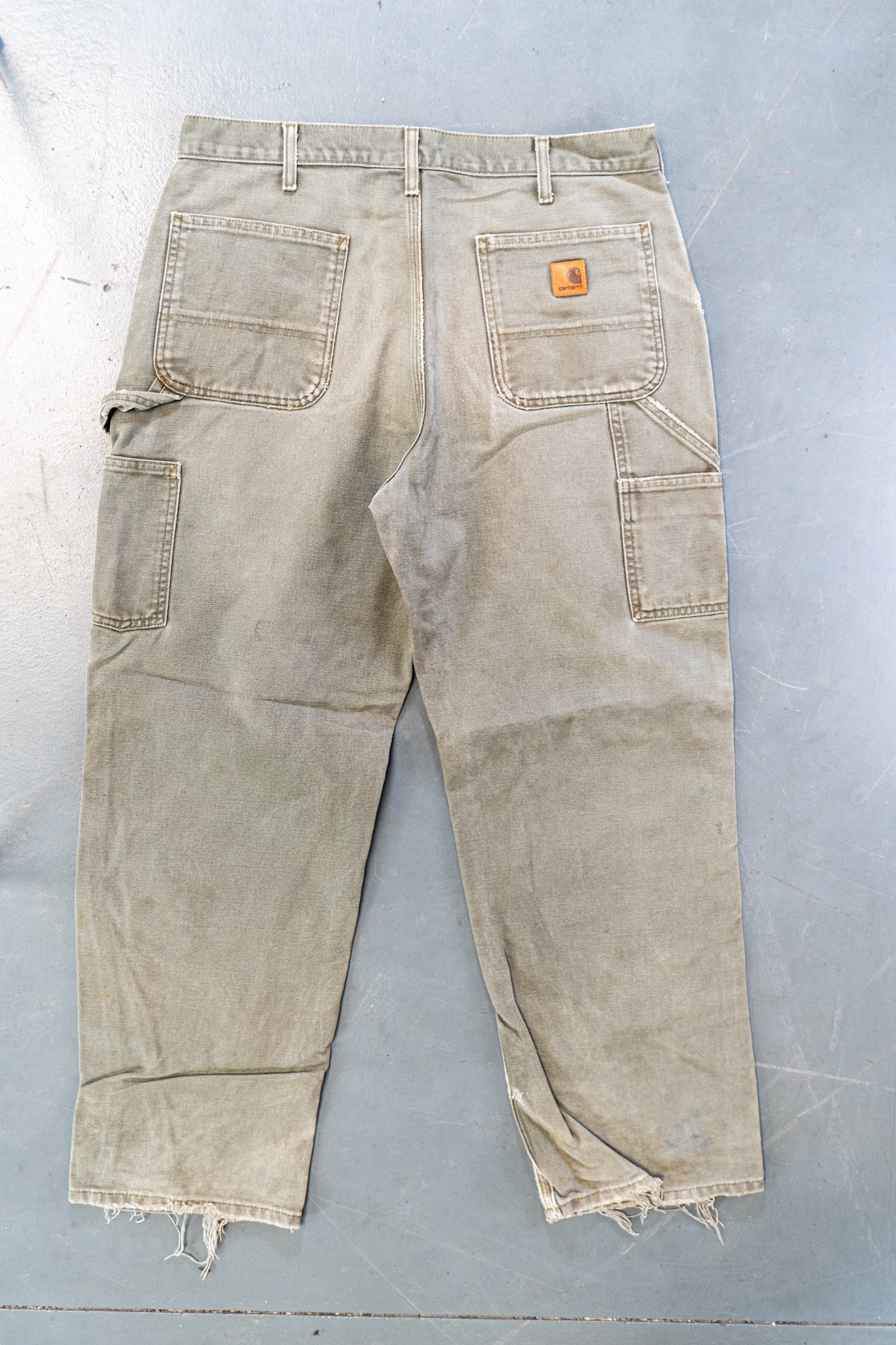 True Vintage Carhartt Carpenter Trousers – Green, w34,L30 Regular (1990s)