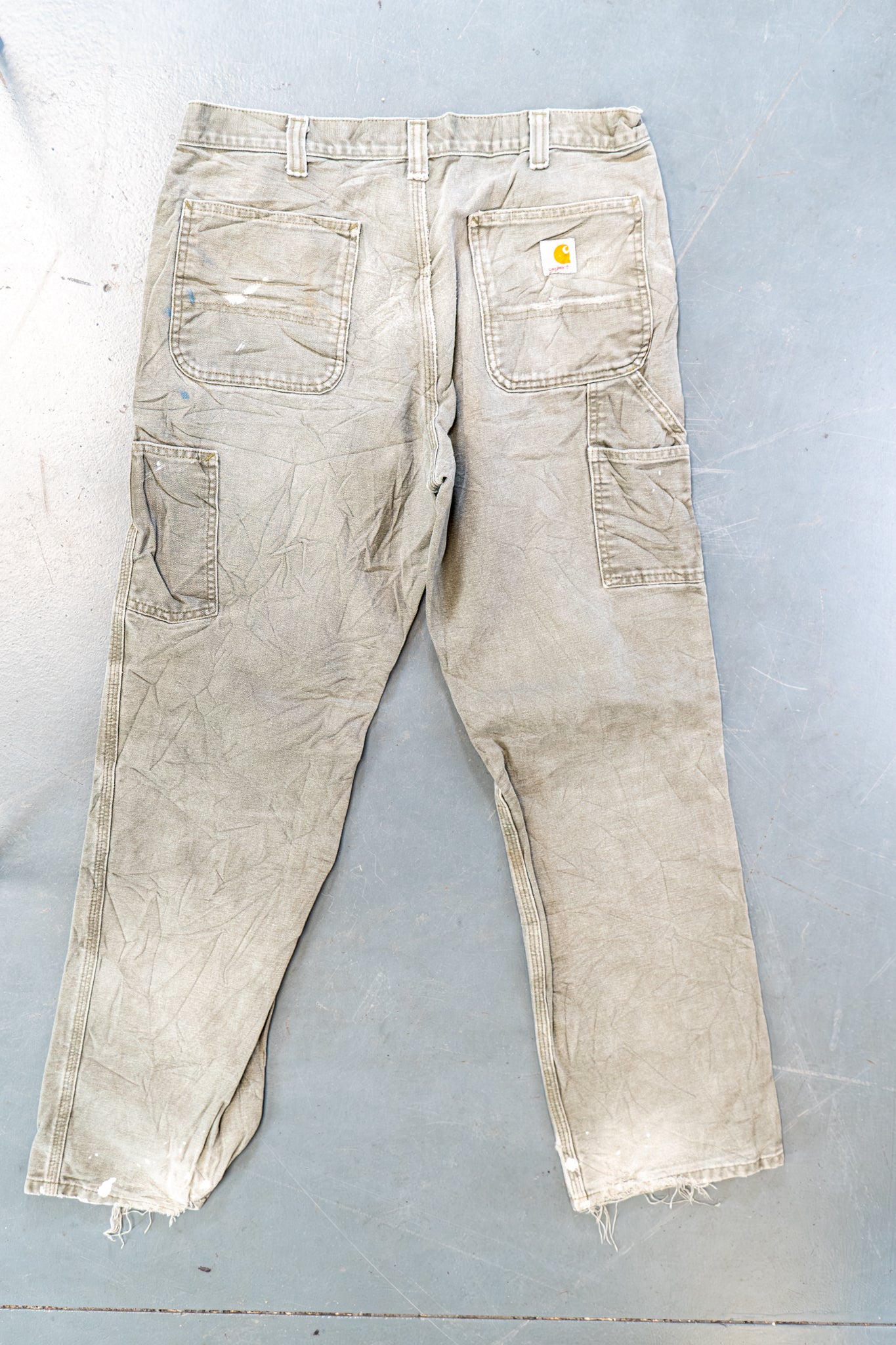 True Vintage Carhartt Carpenter Trousers – Green, w34,L32 Regular (1990s)