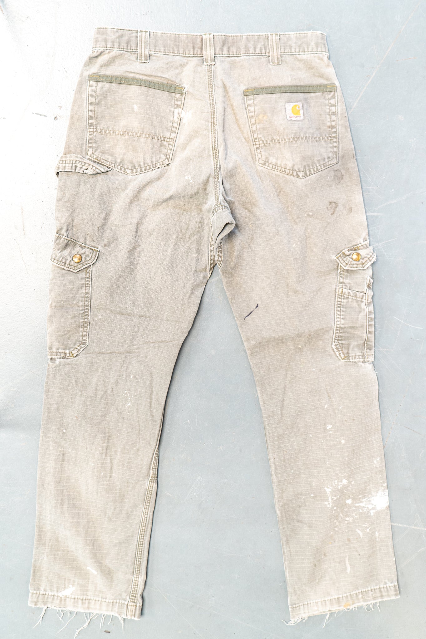 True Vintage Carhartt Carpenter Trousers – Green, w33,L32 Regular (1990s)