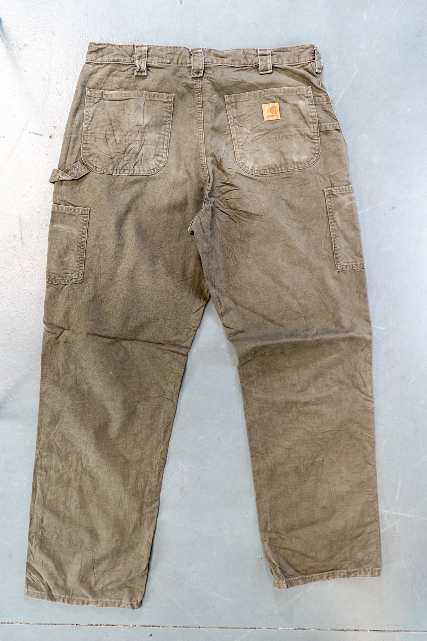 True Vintage Carhartt Carpenter Trousers – Green, w34,L33 Regular (1990s)