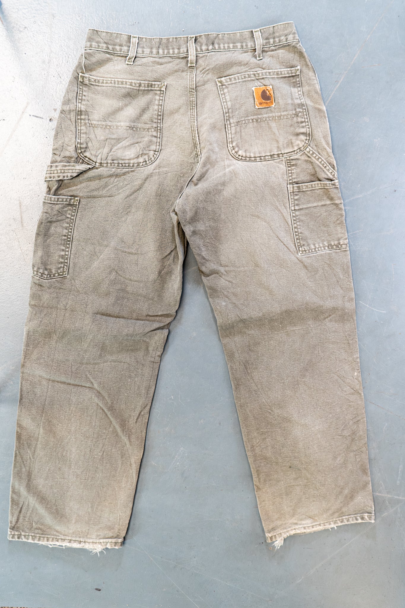 True Vintage Carhartt Carpenter Trousers – Green, w33,L30 Regular (1990s)