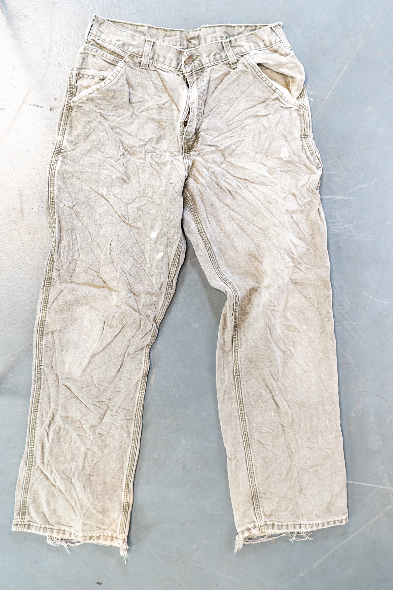 True Vintage Carhartt Carpenter Trousers – Green, w31,L30 Regular (1990s)