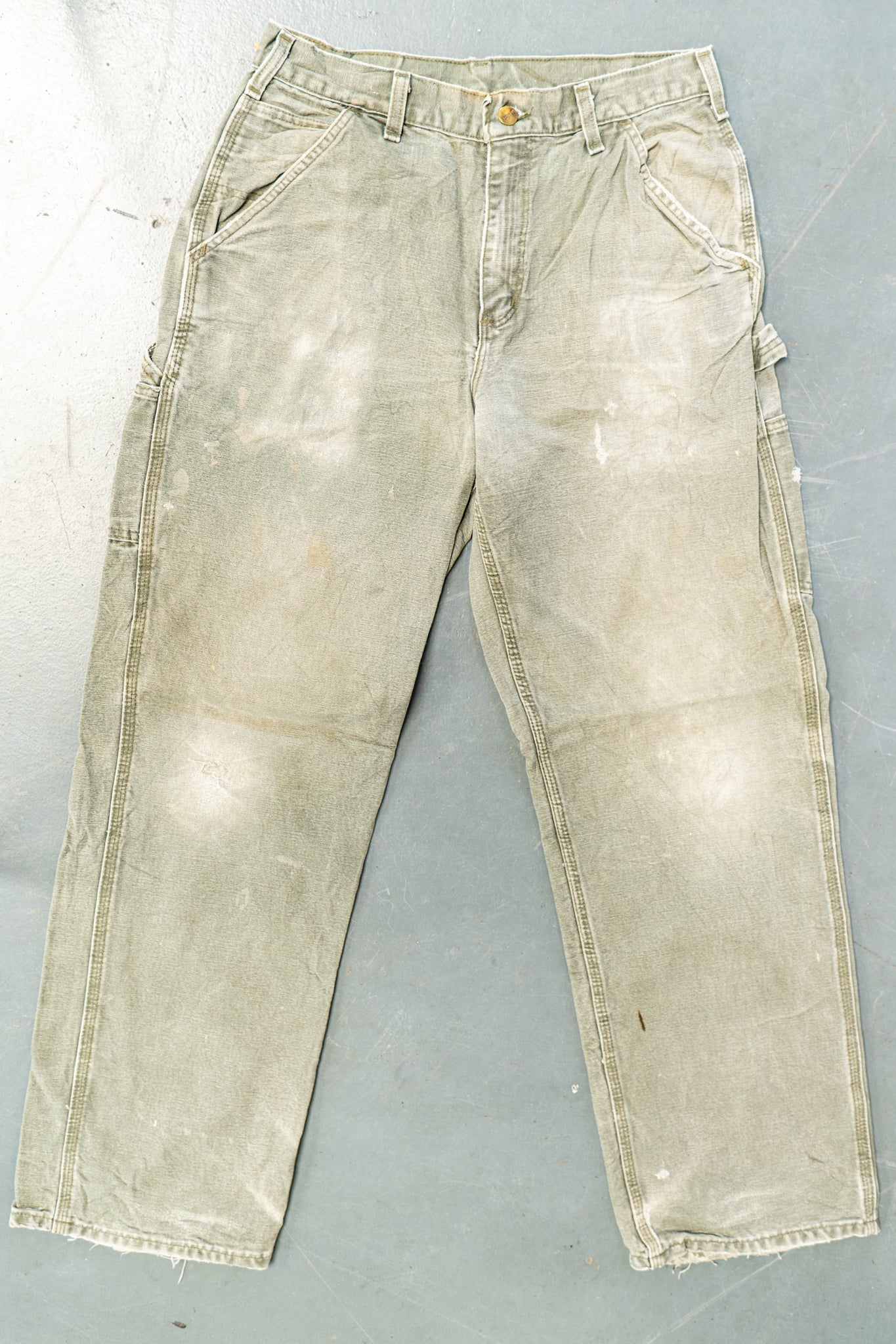 True Vintage Carhartt Carpenter Trousers – Green, w29,L31 Regular (1990s)