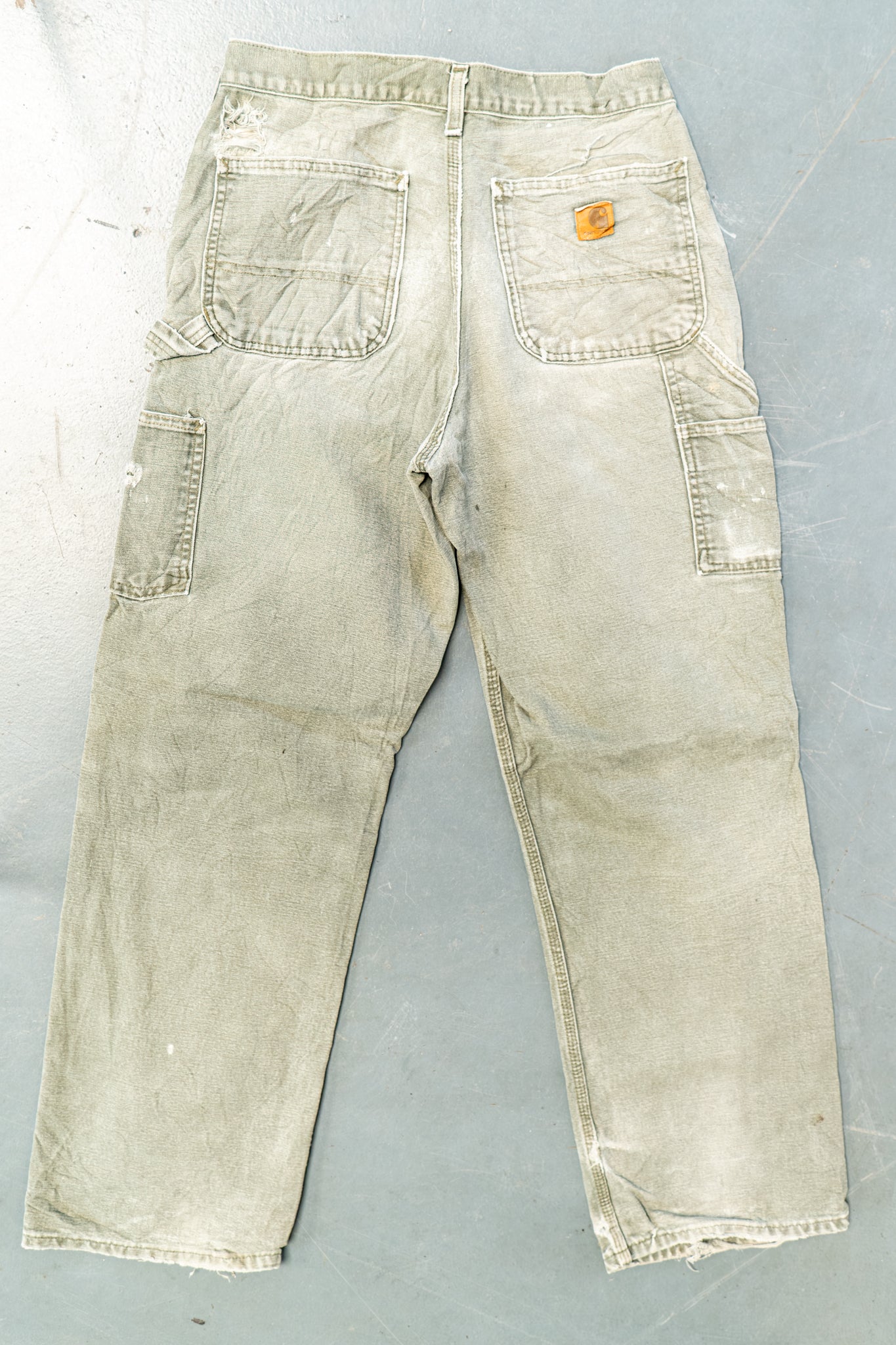 True Vintage Carhartt Carpenter Trousers – Green, w29,L31 Regular (1990s)