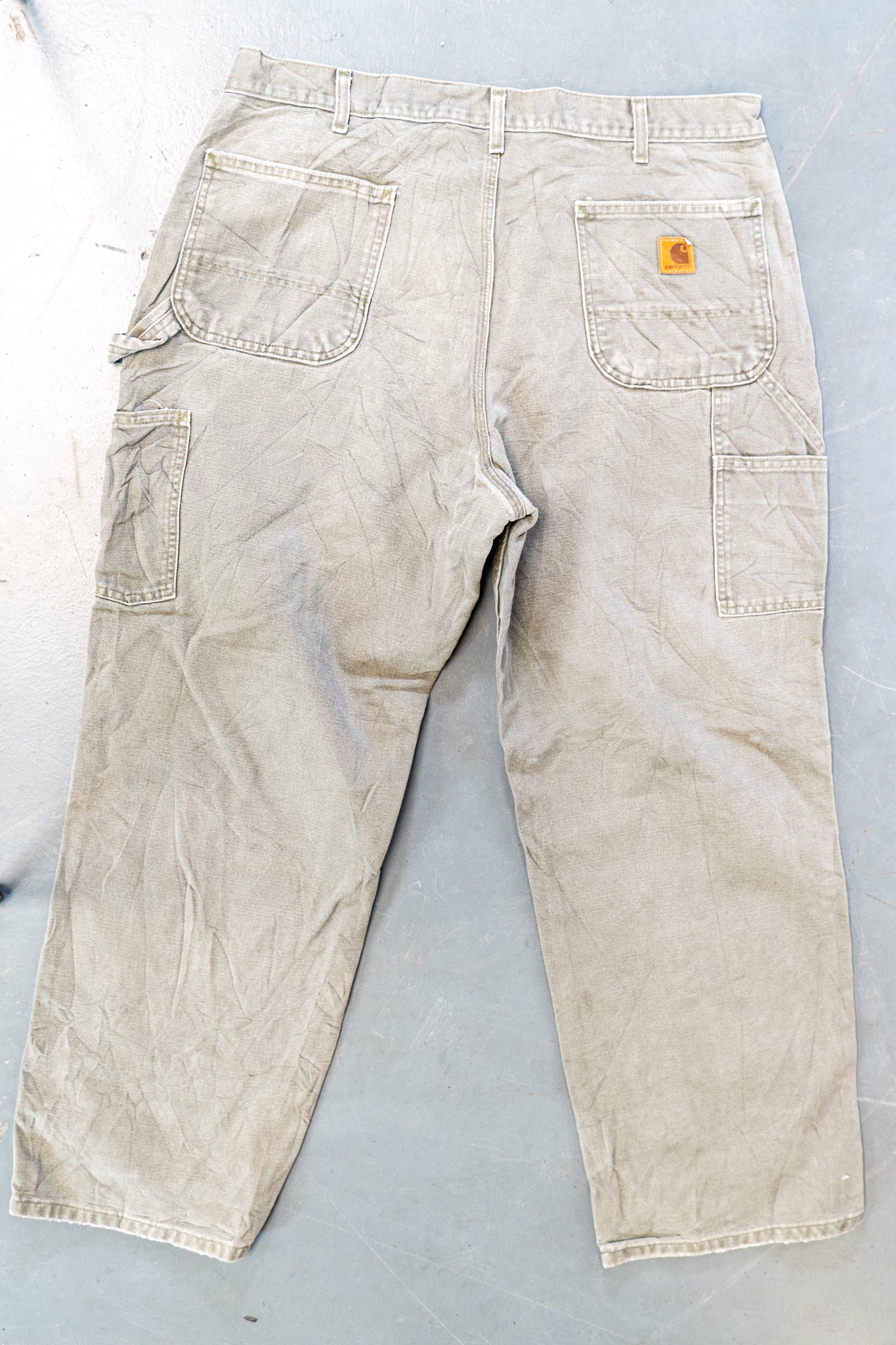 True Vintage Carhartt Carpenter Trousers – Green, w36,L29 Regular (1990s)