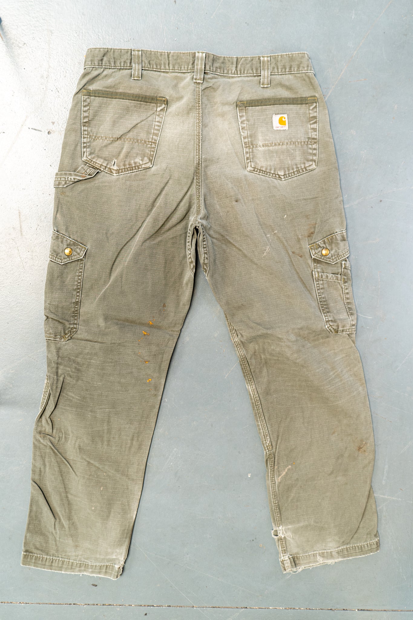 True Vintage Carhartt Carpenter Trousers – Green, w36,L31 Regular (1990s)