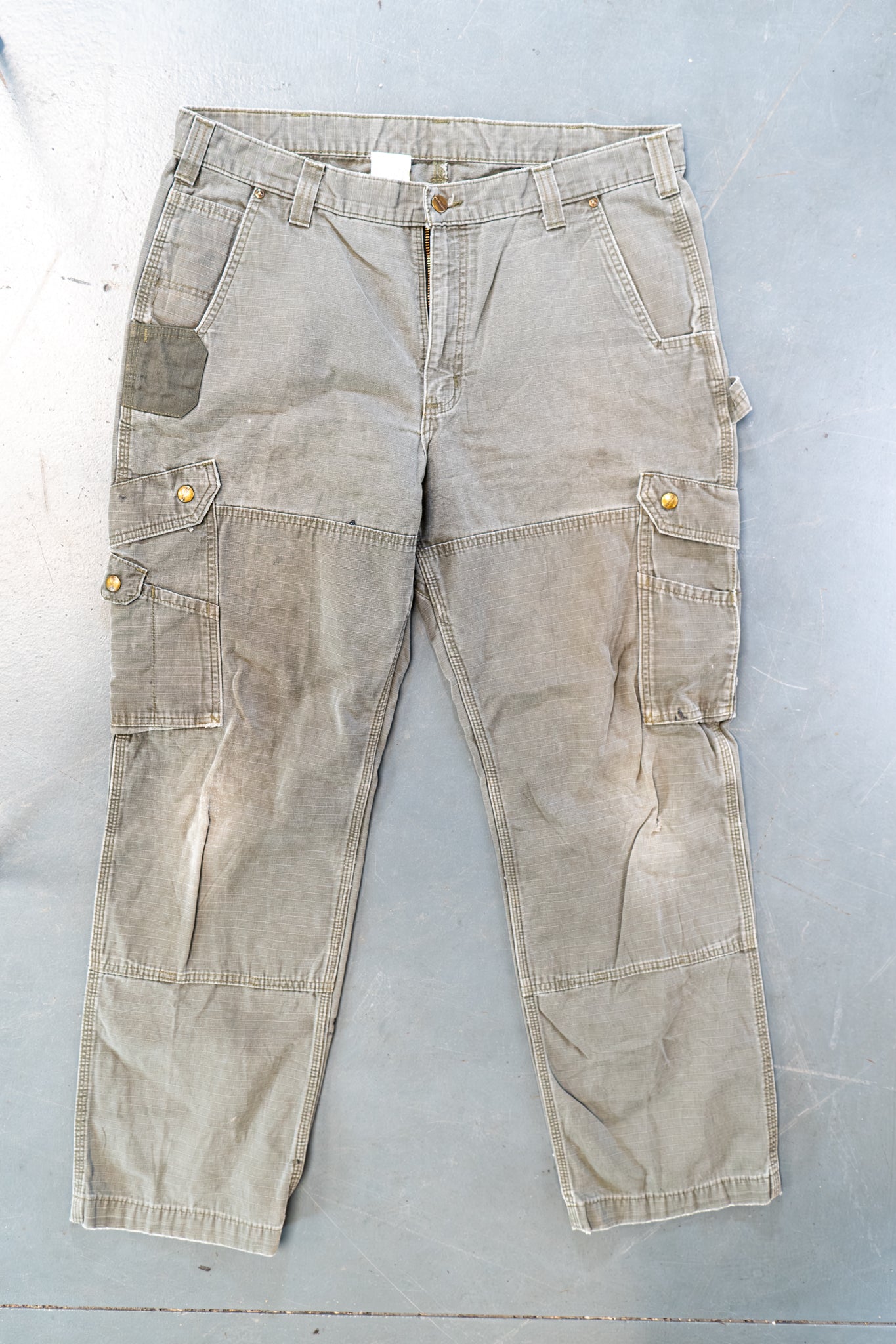 True Vintage Carhartt Carpenter Trousers – Green, w36,L30 Regular (1990s)