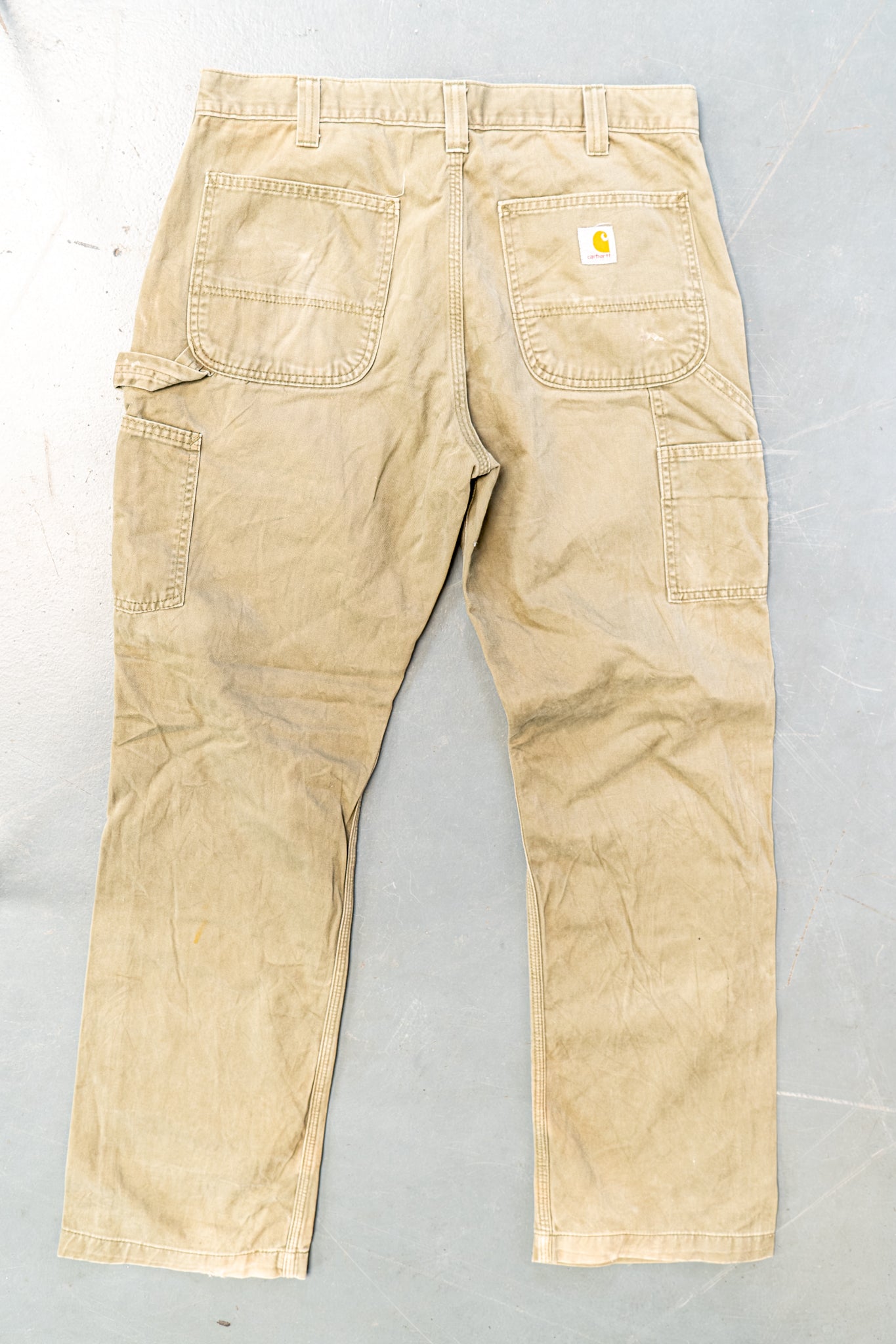 True Vintage Carhartt Carpenter Trousers – Green, w34,L30 Regular (1990s)