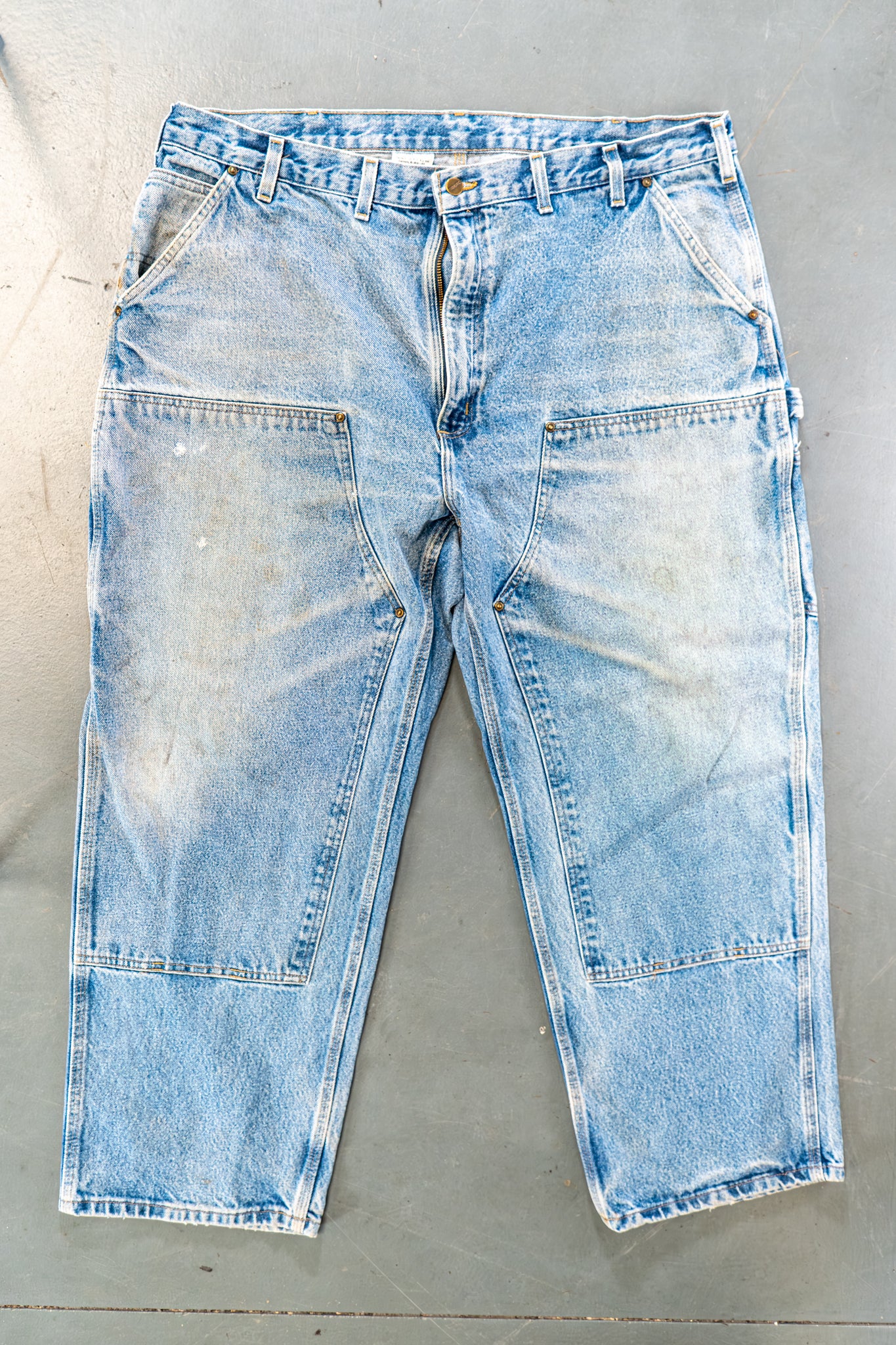 True Vintage Carhartt Carpenter Trousers  - Double knee  – Denim, w42,L29 Regular (1990s)