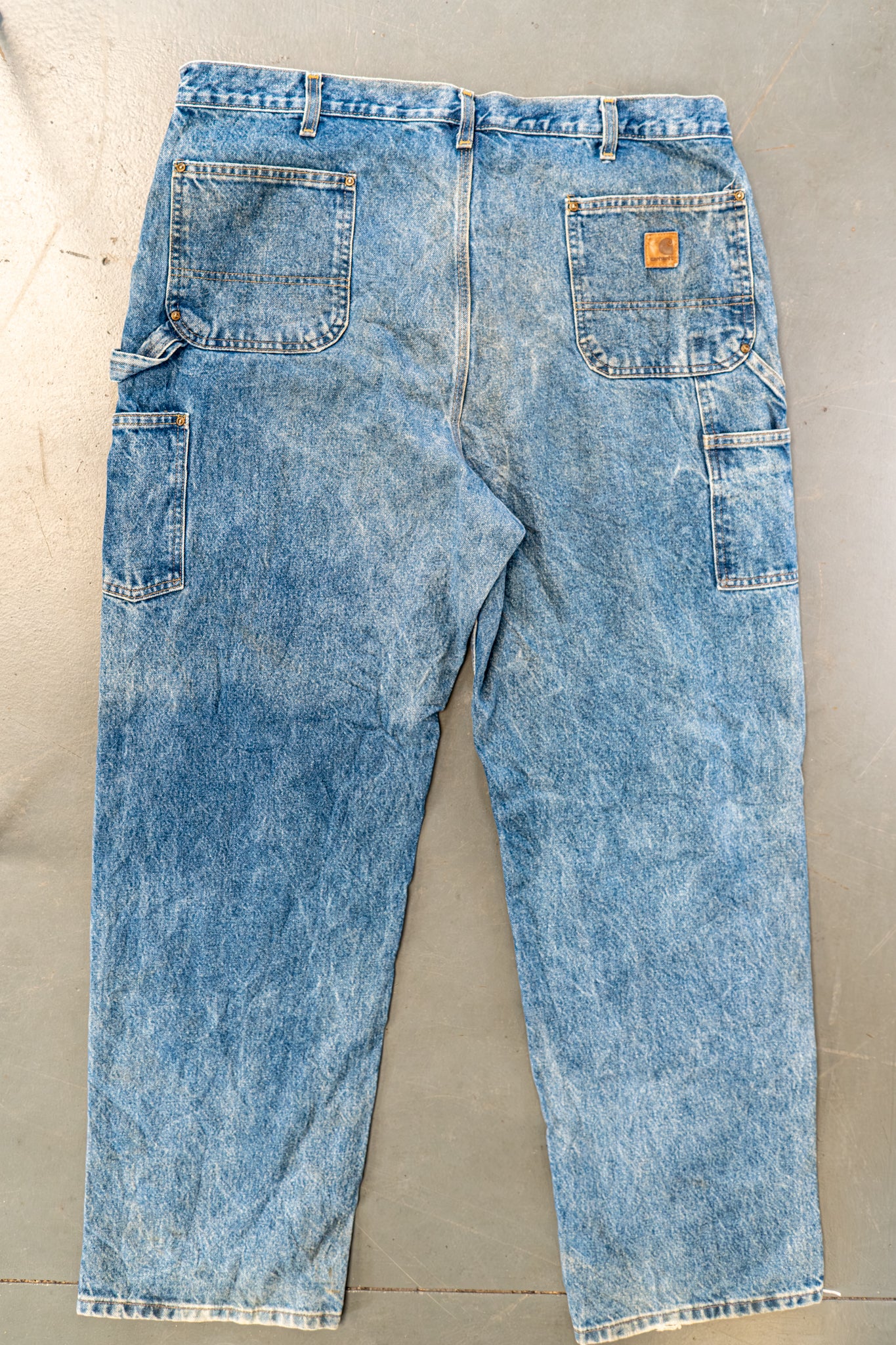 True Vintage Carhartt Carpenter Trousers - Double knee  – Denim, w41,L33 Regular (1990s)
