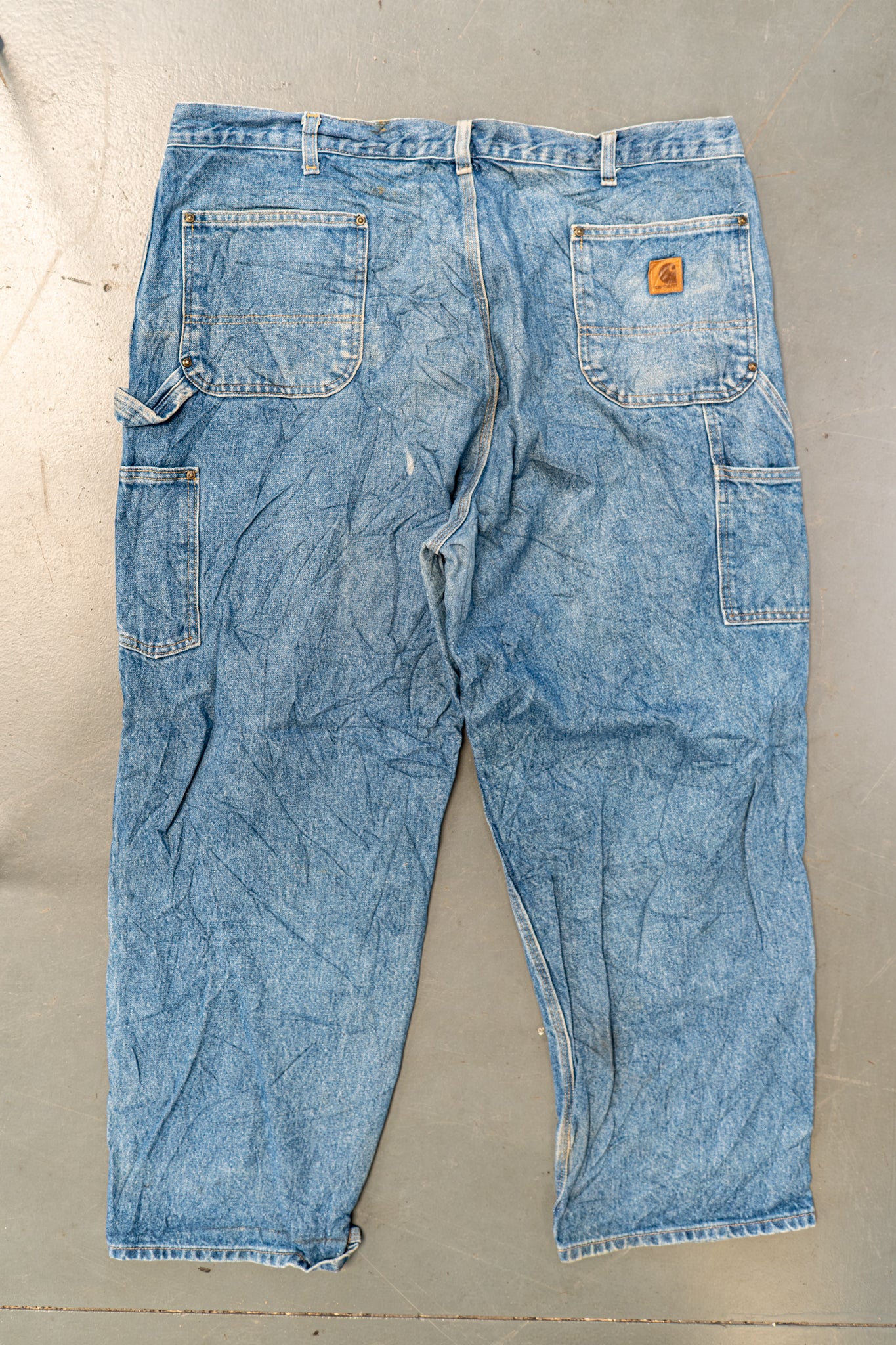 True Vintage Carhartt Carpenter Trousers - Double knee  – Denim, w40,L29 Regular (1990s)