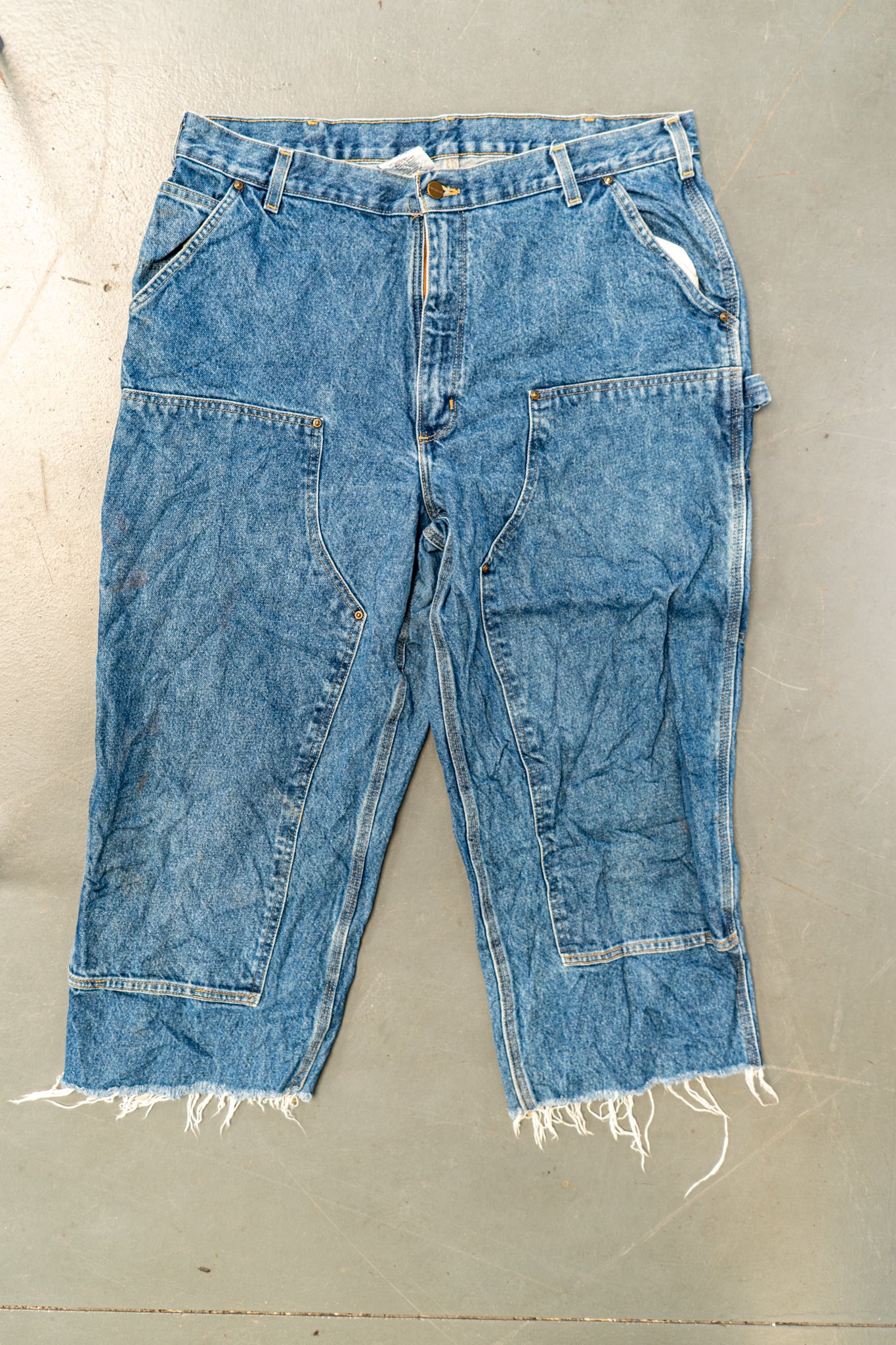True Vintage Carhartt Carpenter Trousers - Double knee  – Denim, w38,L24 Regular (1990s)