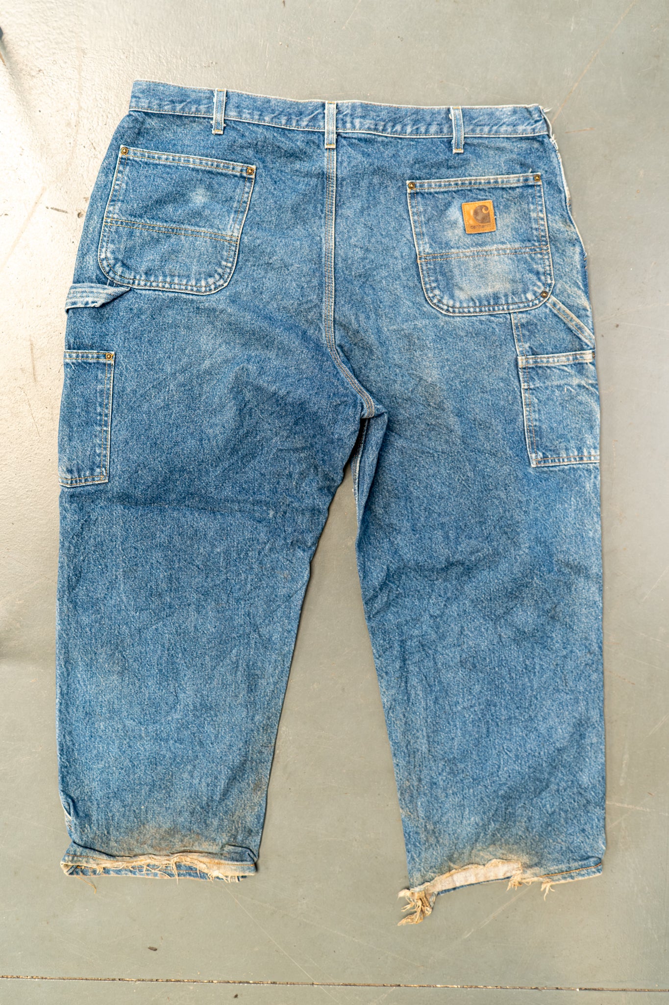 True Vintage Carhartt Carpenter Trousers - Double knee  – Denim, w41,L27 Regular (1990s)
