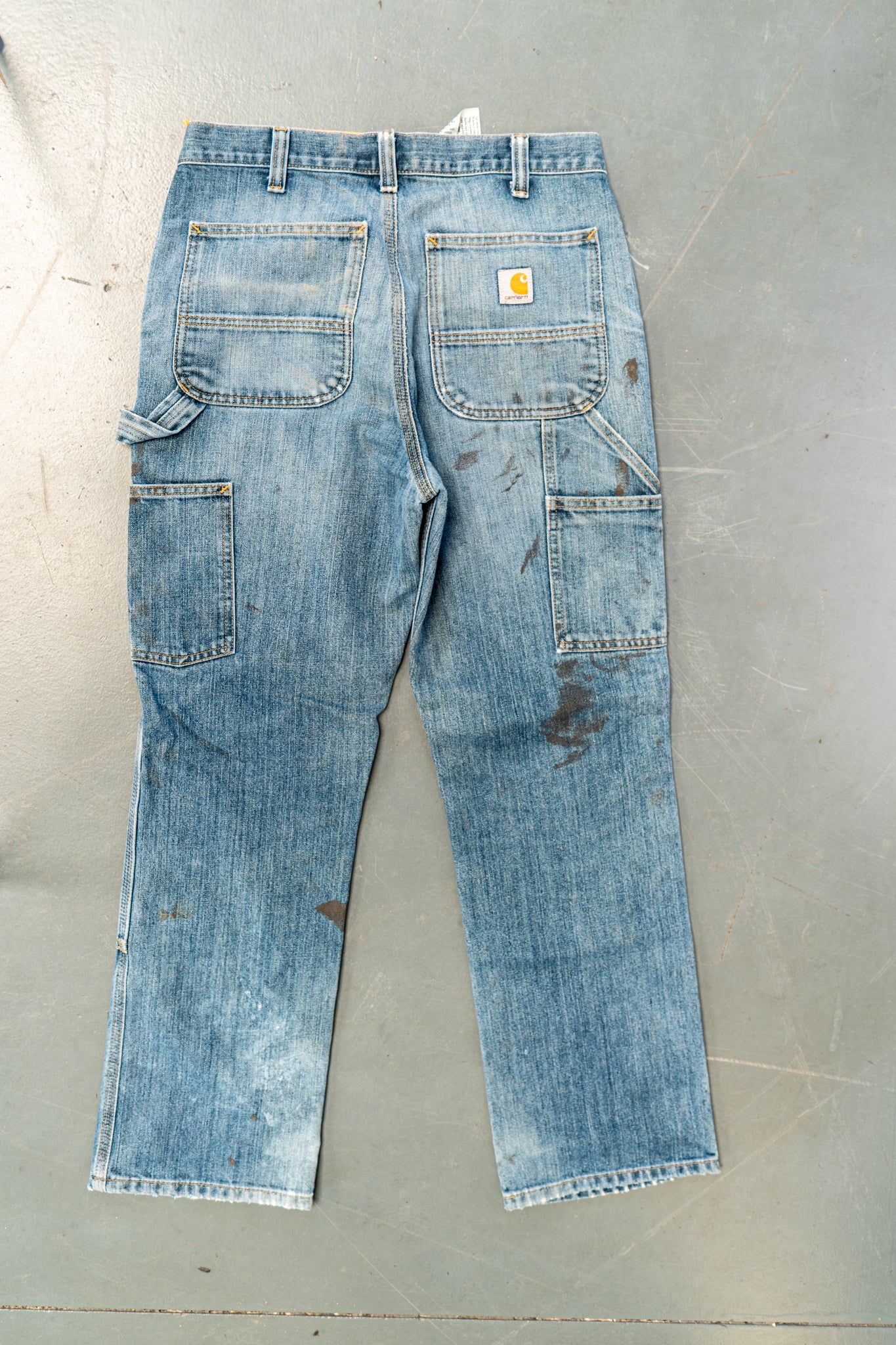 True Vintage Carhartt Carpenter Trousers - Double knee  – Denim, w30,L29 Regular (1990s)