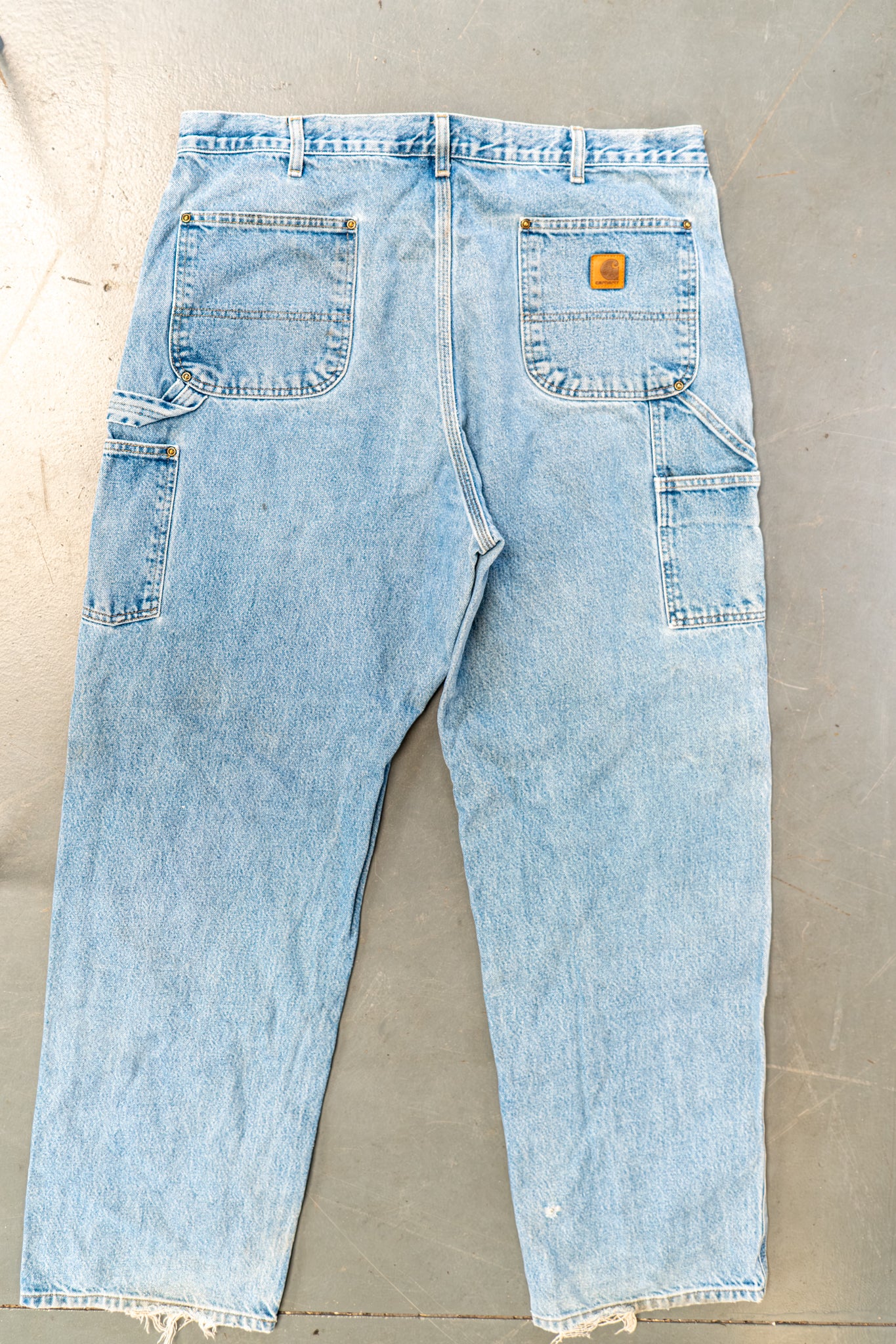 True Vintage Carhartt Carpenter Trousers - Double knee  – Denim, w38,L33 Regular (1990s)
