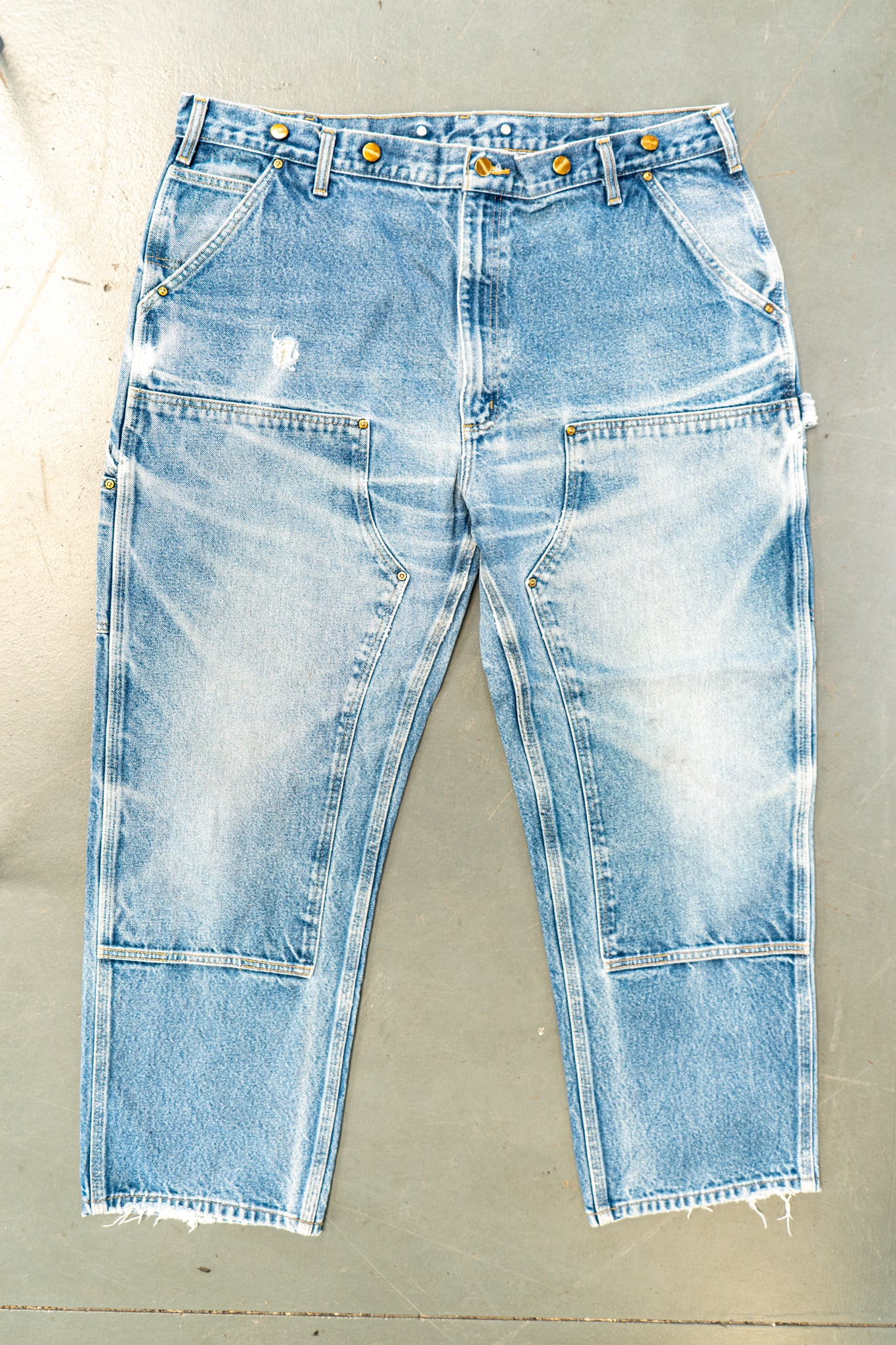 True Vintage Carhartt Carpenter Trousers - Double knee  – Denim, w41,L29 Regular (1990s)