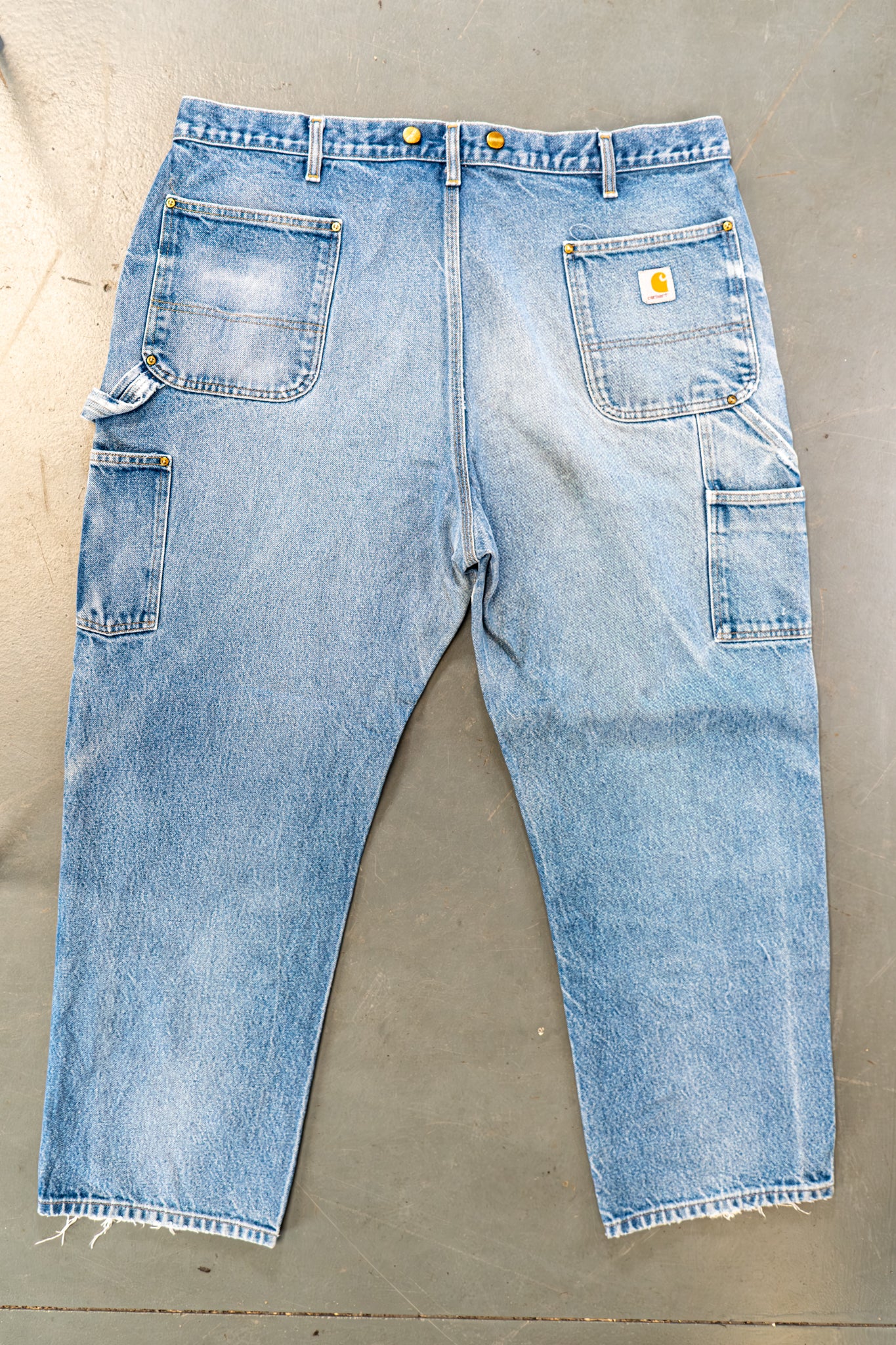 True Vintage Carhartt Carpenter Trousers - Double knee  – Denim, w41,L29 Regular (1990s)