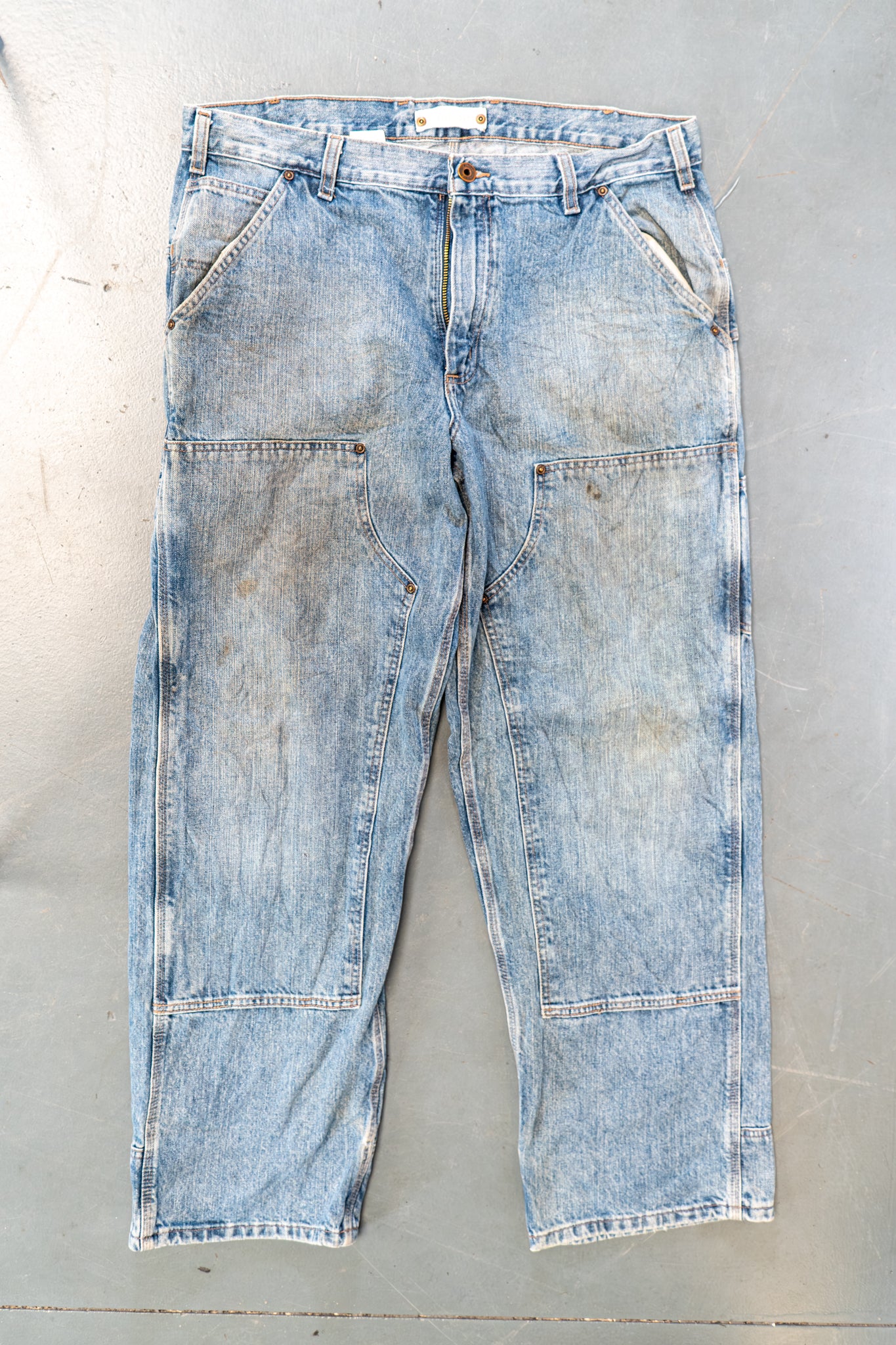 True Vintage Carhartt Carpenter Trousers - Double knee  – Denim, w38,L32 Regular (1990s)