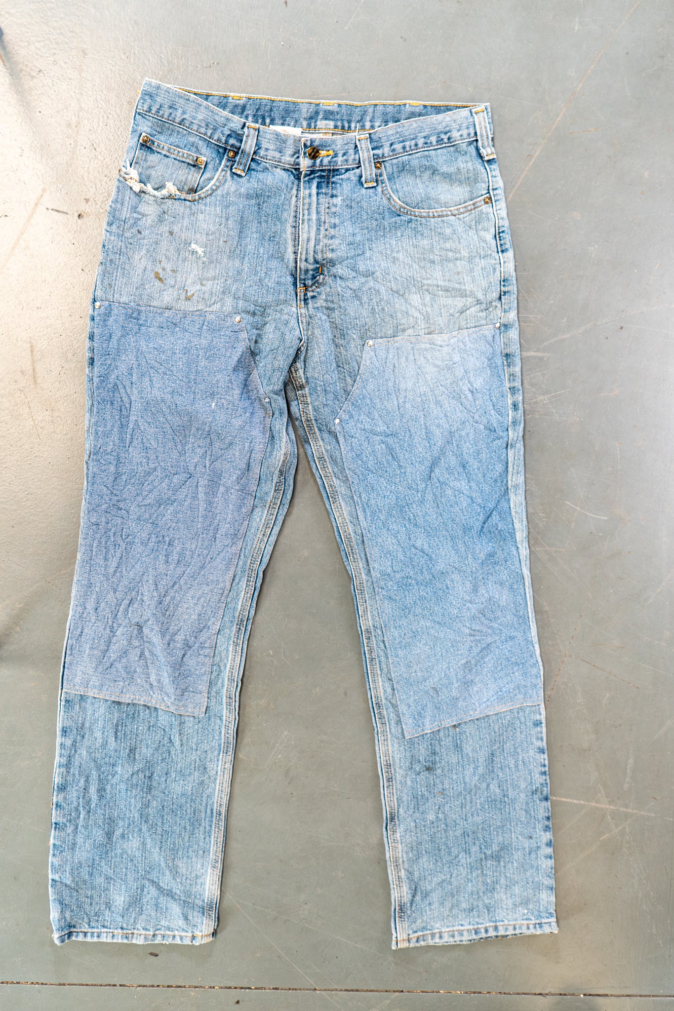 True Vintage Carhartt Carpenter Trousers - Double knee  – Denim, w34,L32 Regular (1990s)