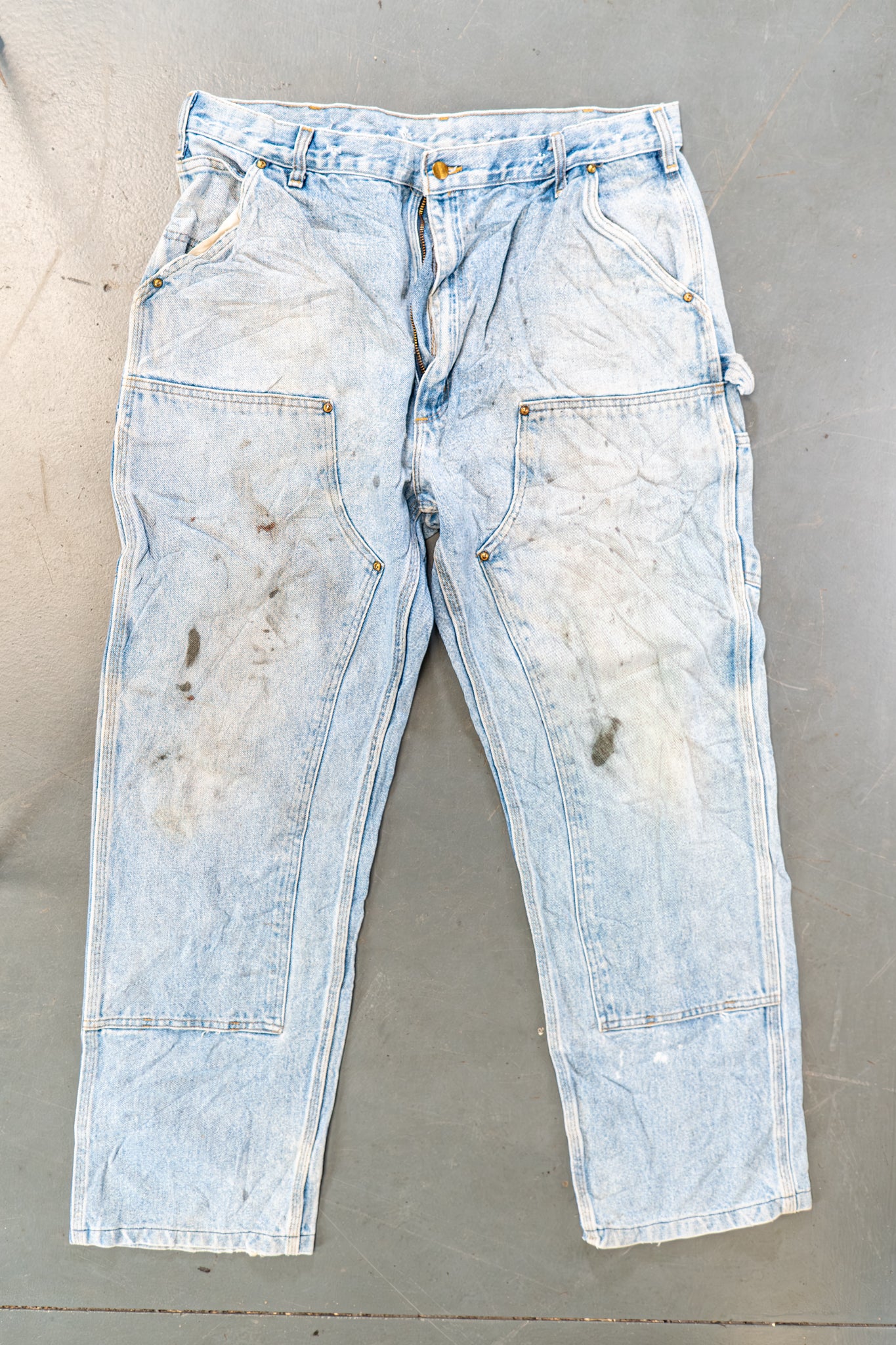 True Vintage Carhartt Carpenter Trousers - Double knee – Denim, w36,L31 Regular (1990s)