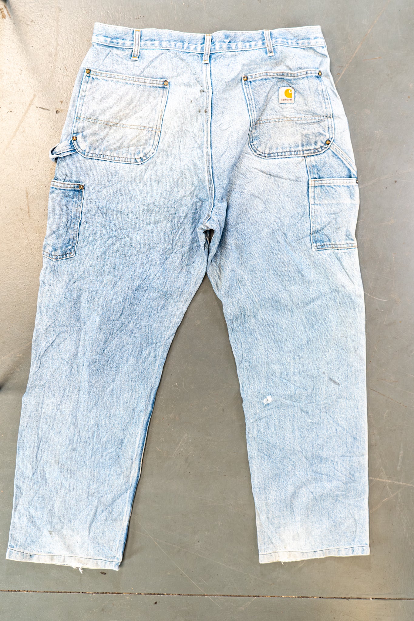 True Vintage Carhartt Carpenter Trousers - Double knee – Denim, w36,L31 Regular (1990s)
