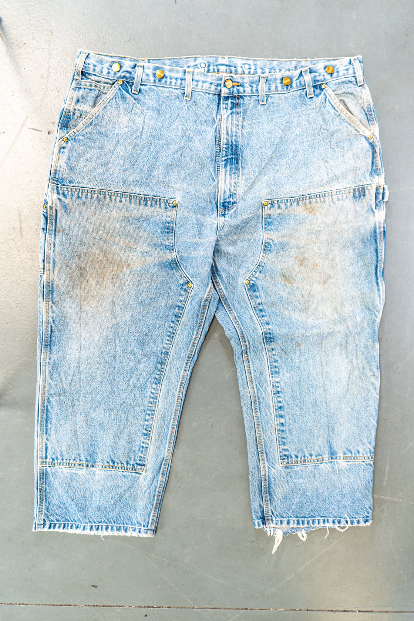 True Vintage Carhartt Carpenter Trousers - Double knee – Denim, w46,L25 Regular (1990s)
