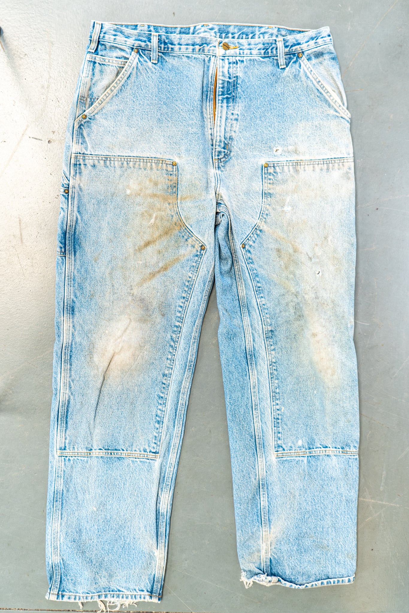 True Vintage Carhartt Carpenter Trousers - Double knee – Denim, w40,L35 Regular (1990s)