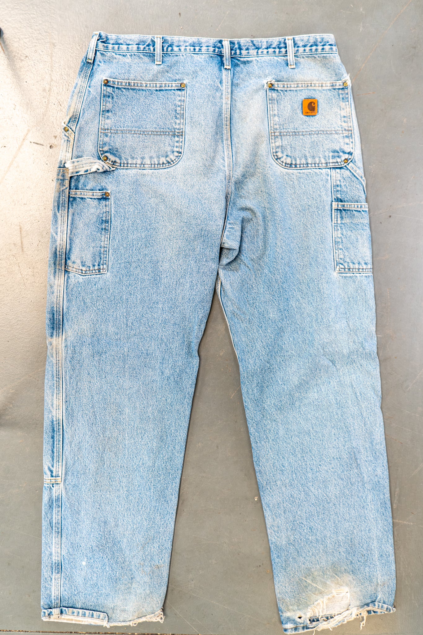 True Vintage Carhartt Carpenter Trousers - Double knee – Denim, w40,L35 Regular (1990s)