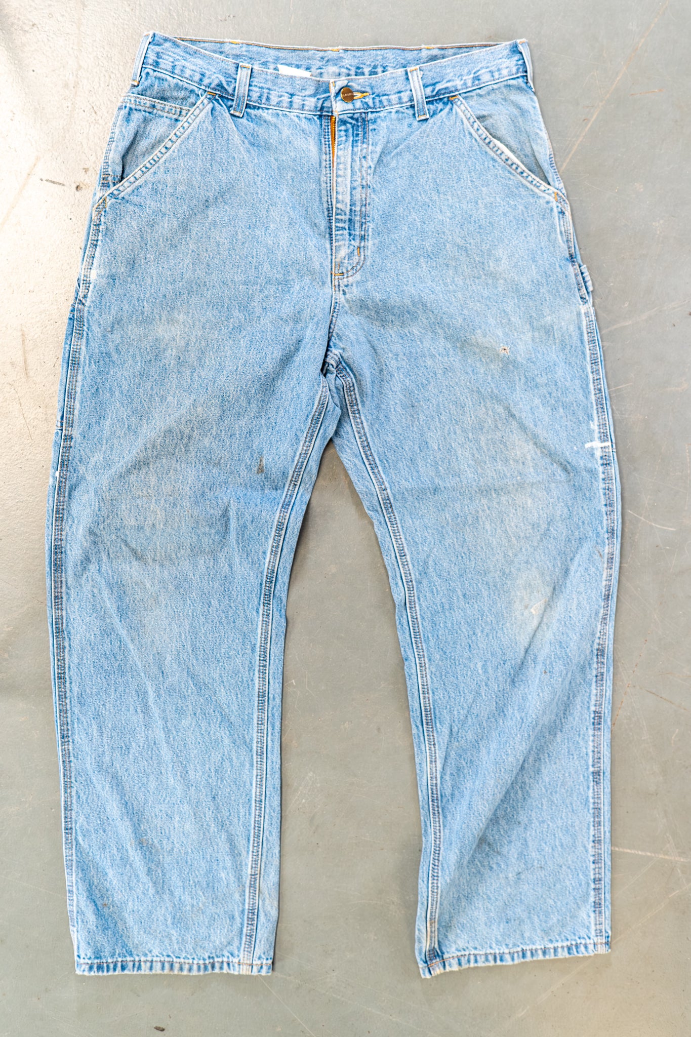 True Vintage Carhartt Carpenter Trousers – Denim, w34,L30 Regular (1990s)