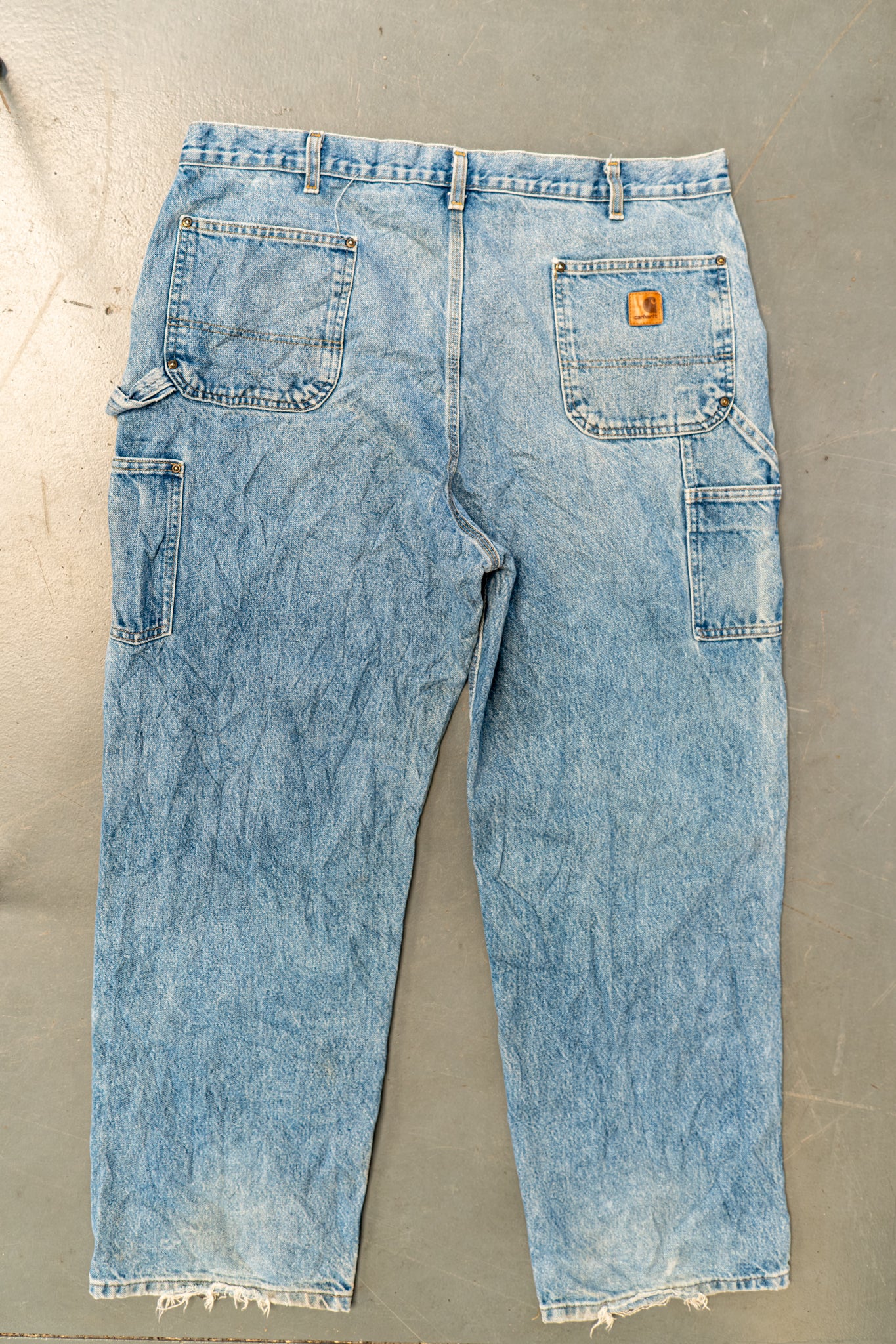 True Vintage Carhartt Carpenter Trousers - Double knee – Denim, w40,L31 Regular (1990s)