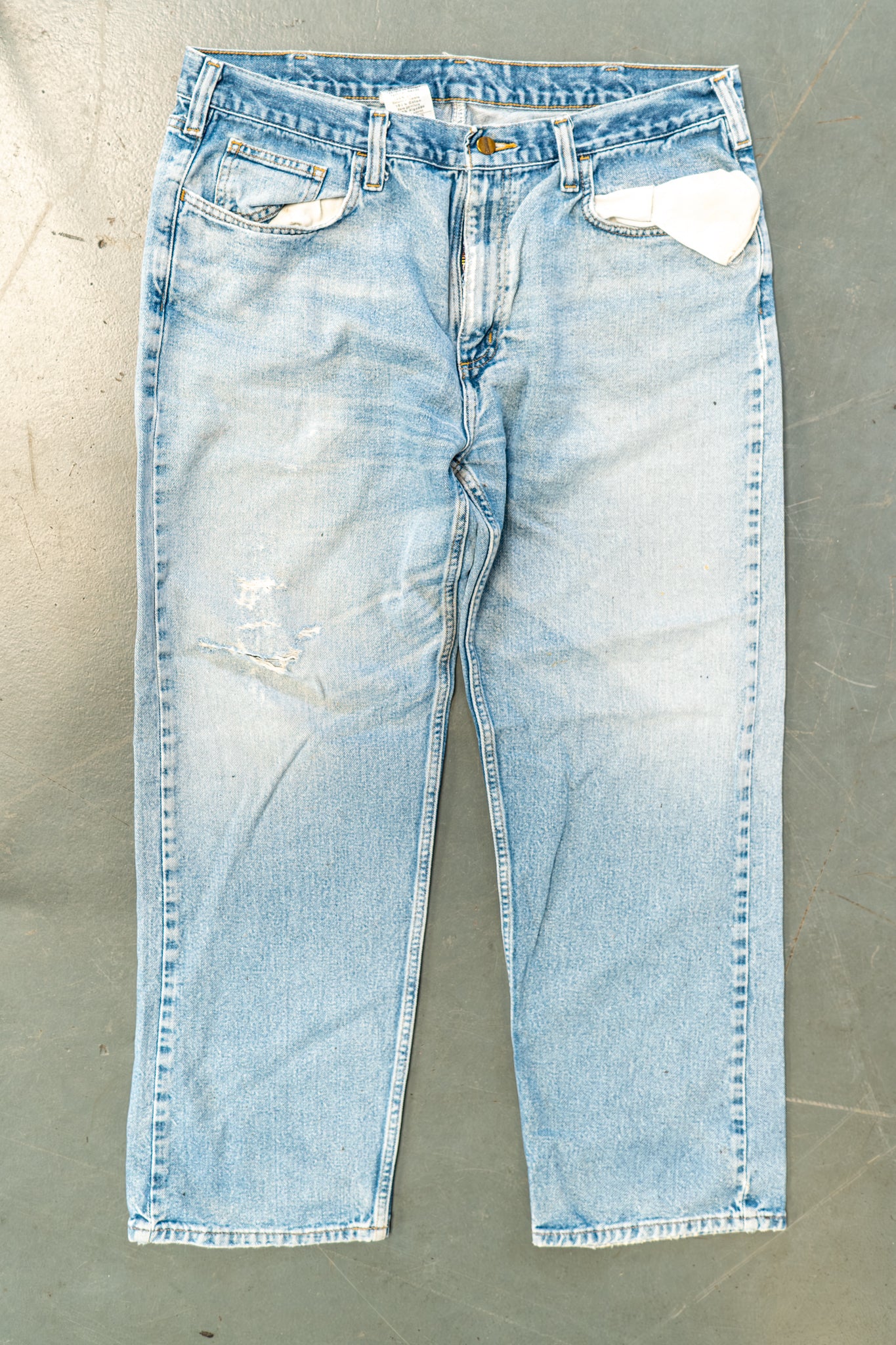 True Vintage Carhartt Carpenter Trousers – Denim, w37,L29 Regular (1990s)