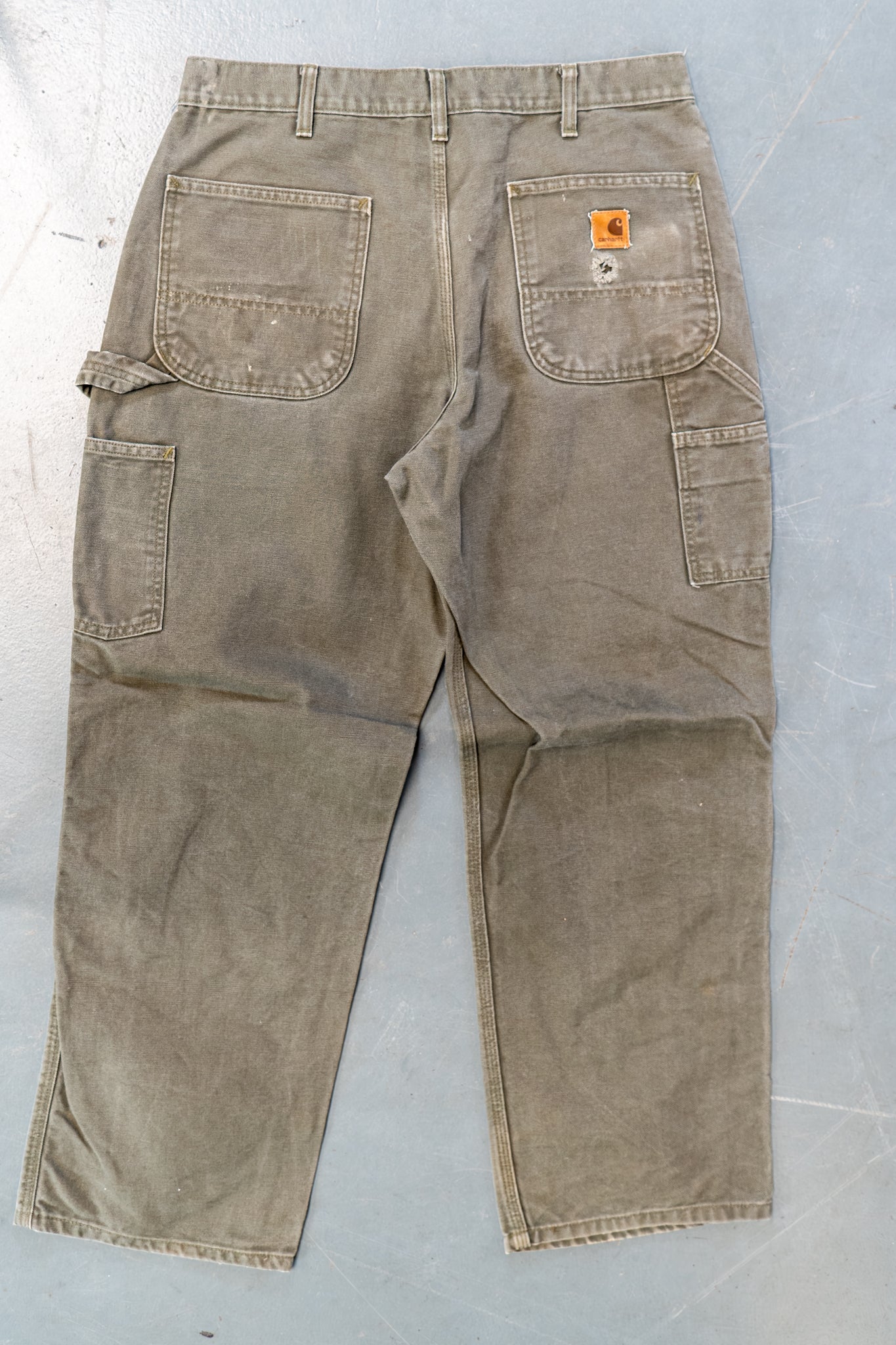 True Vintage Carhartt Carpenter Trousers – Green, w34,L30 Regular (1990s)